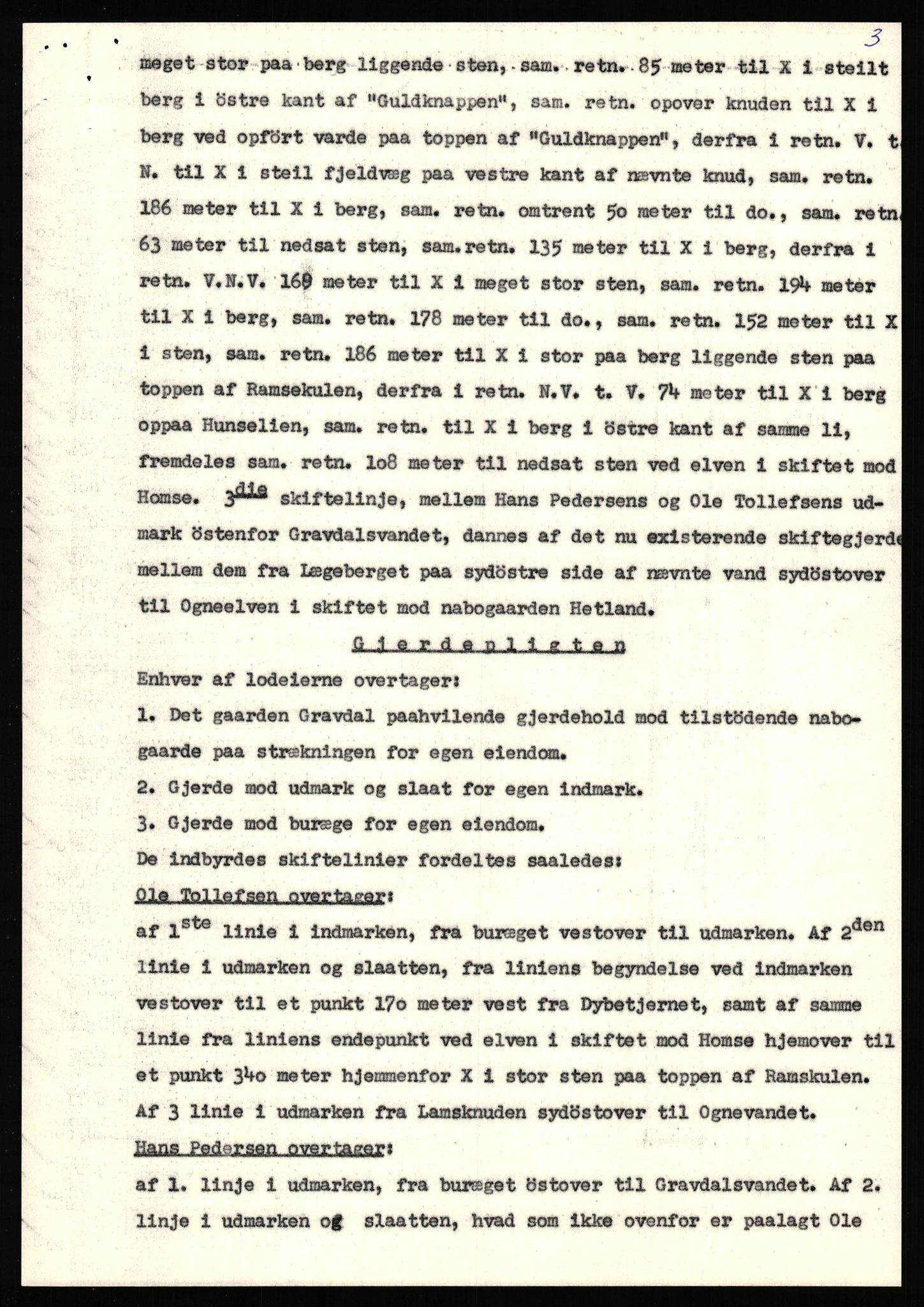 Statsarkivet i Stavanger, AV/SAST-A-101971/03/Y/Yj/L0027: Avskrifter sortert etter gårdsnavn: Gravdal - Grøtteland, 1750-1930, p. 12
