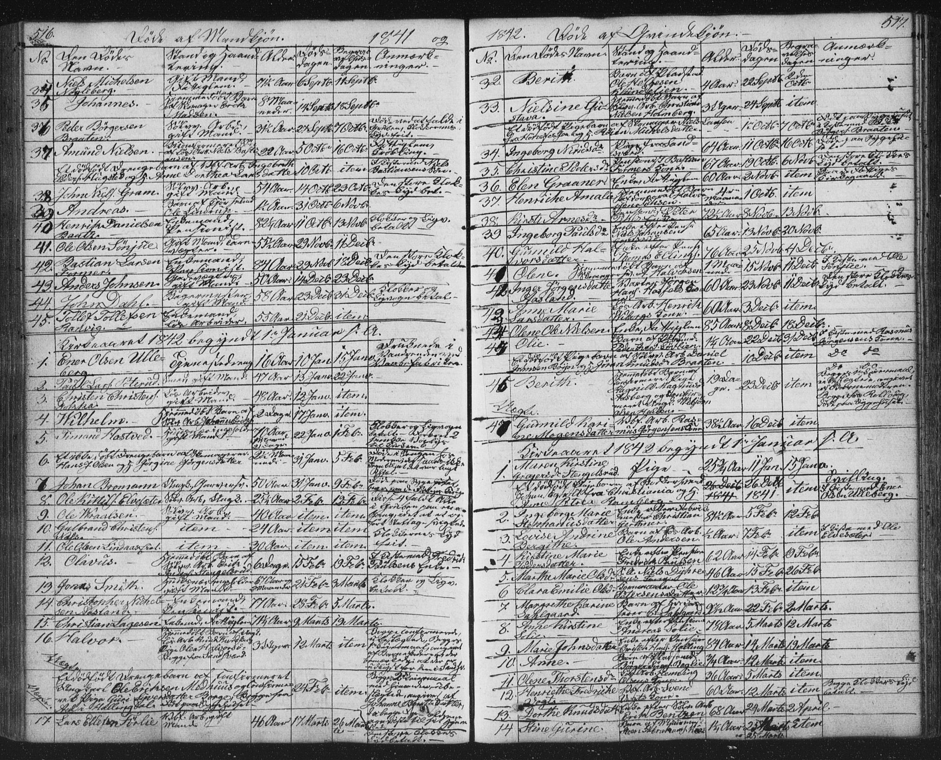 Kongsberg kirkebøker, AV/SAKO-A-22/G/Ga/L0002: Parish register (copy) no. 2, 1839-1858, p. 516-517