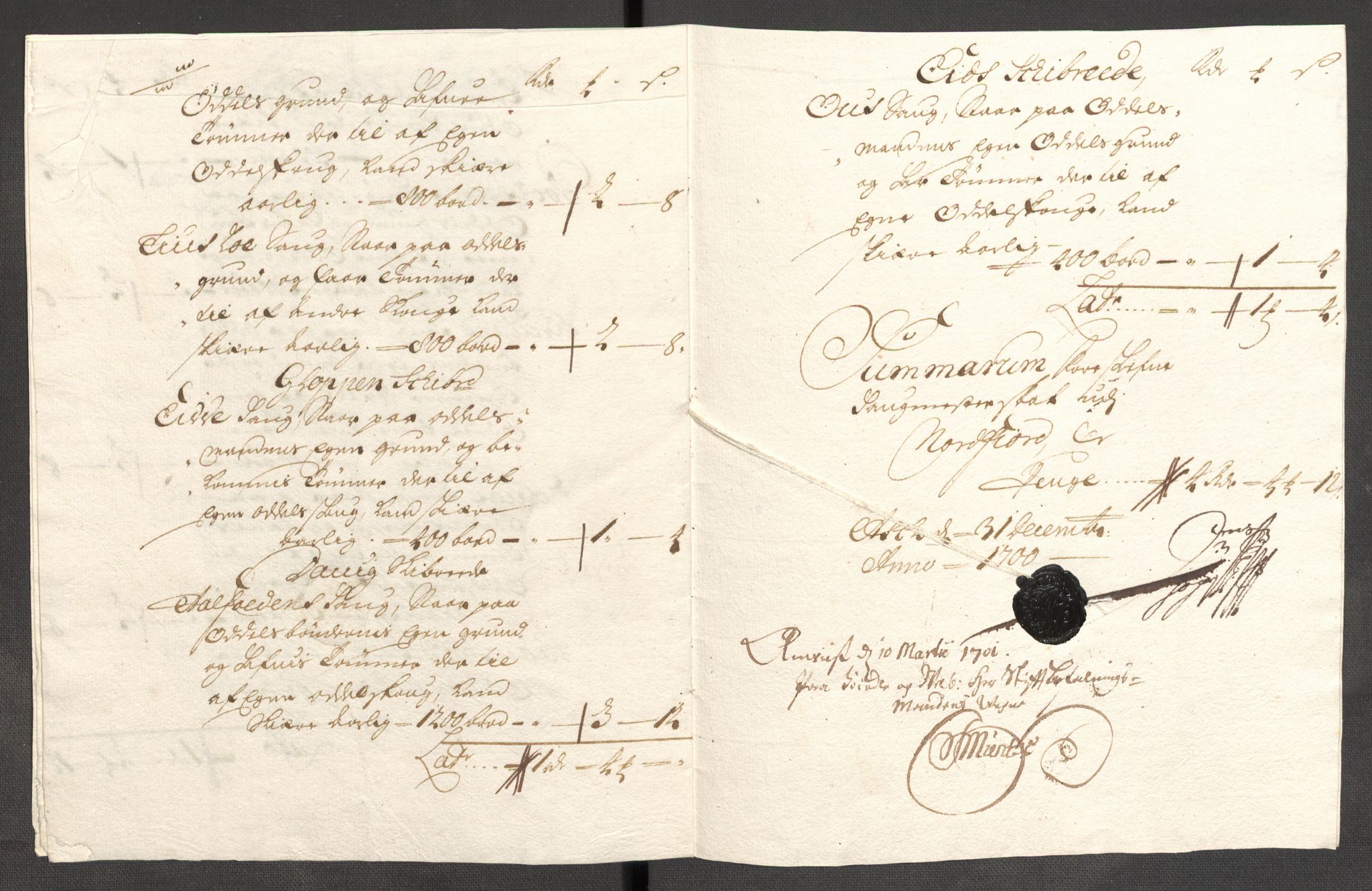 Rentekammeret inntil 1814, Reviderte regnskaper, Fogderegnskap, AV/RA-EA-4092/R53/L3425: Fogderegnskap Sunn- og Nordfjord, 1700-1701, p. 107