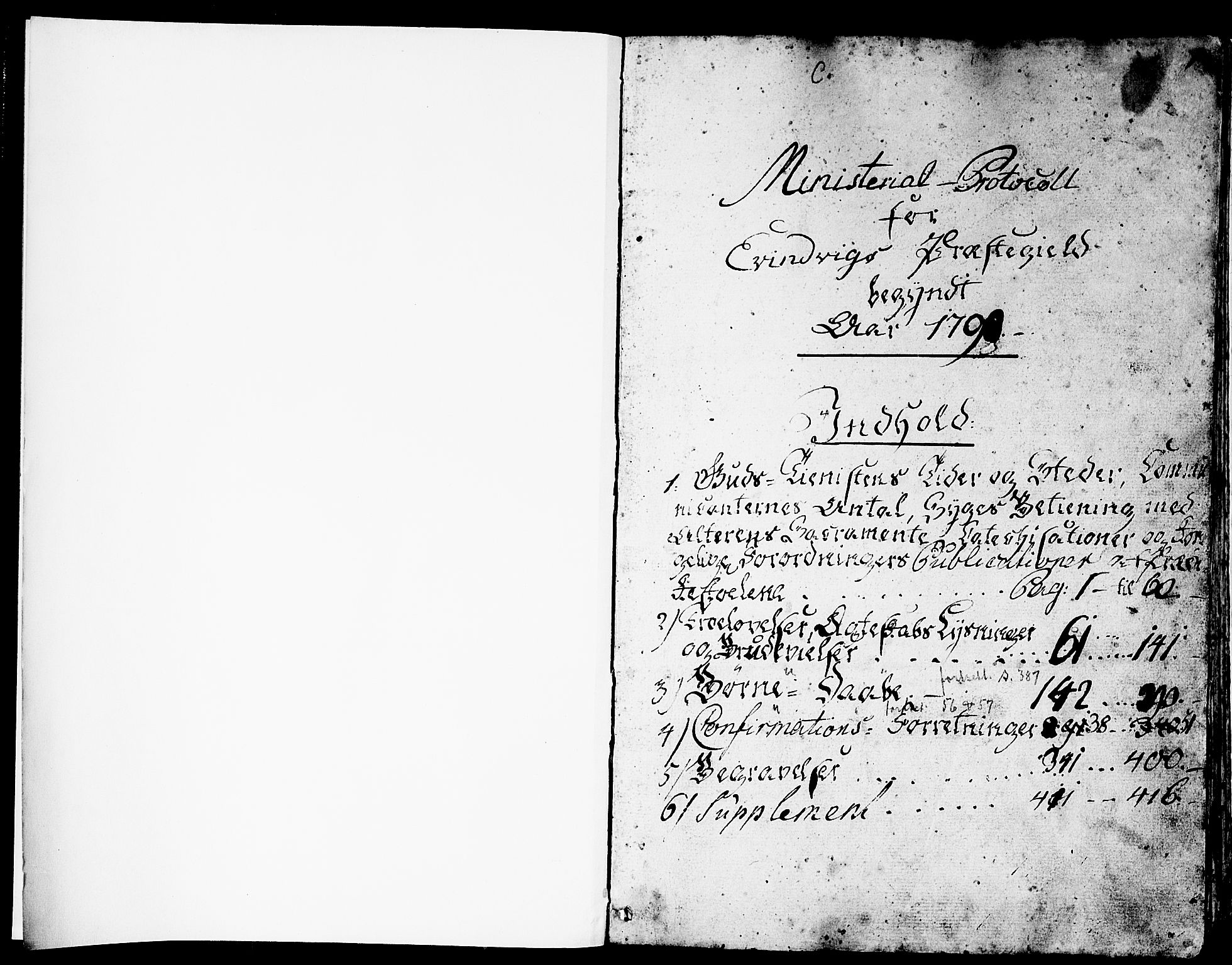 Gulen sokneprestembete, AV/SAB-A-80201/H/Haa/Haaa/L0016: Parish register (official) no. A 16, 1798-1808, p. 1