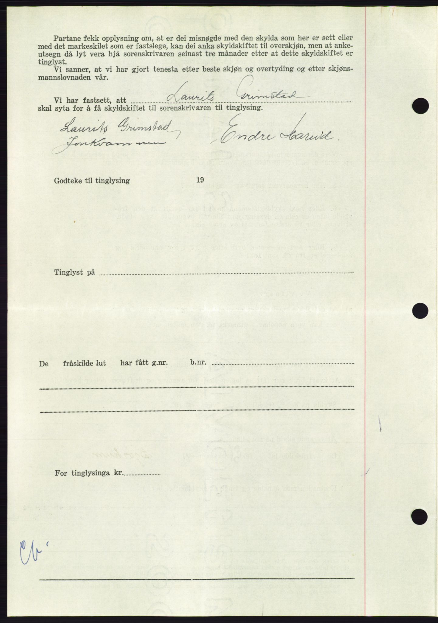 Søre Sunnmøre sorenskriveri, AV/SAT-A-4122/1/2/2C/L0092: Mortgage book no. 18A, 1952-1952, Diary no: : 1178/1952