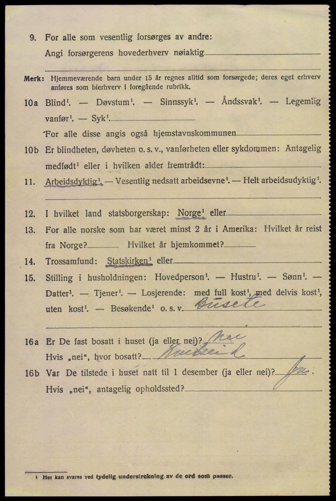 SAKO, 1920 census for Hovin, 1920, p. 1148