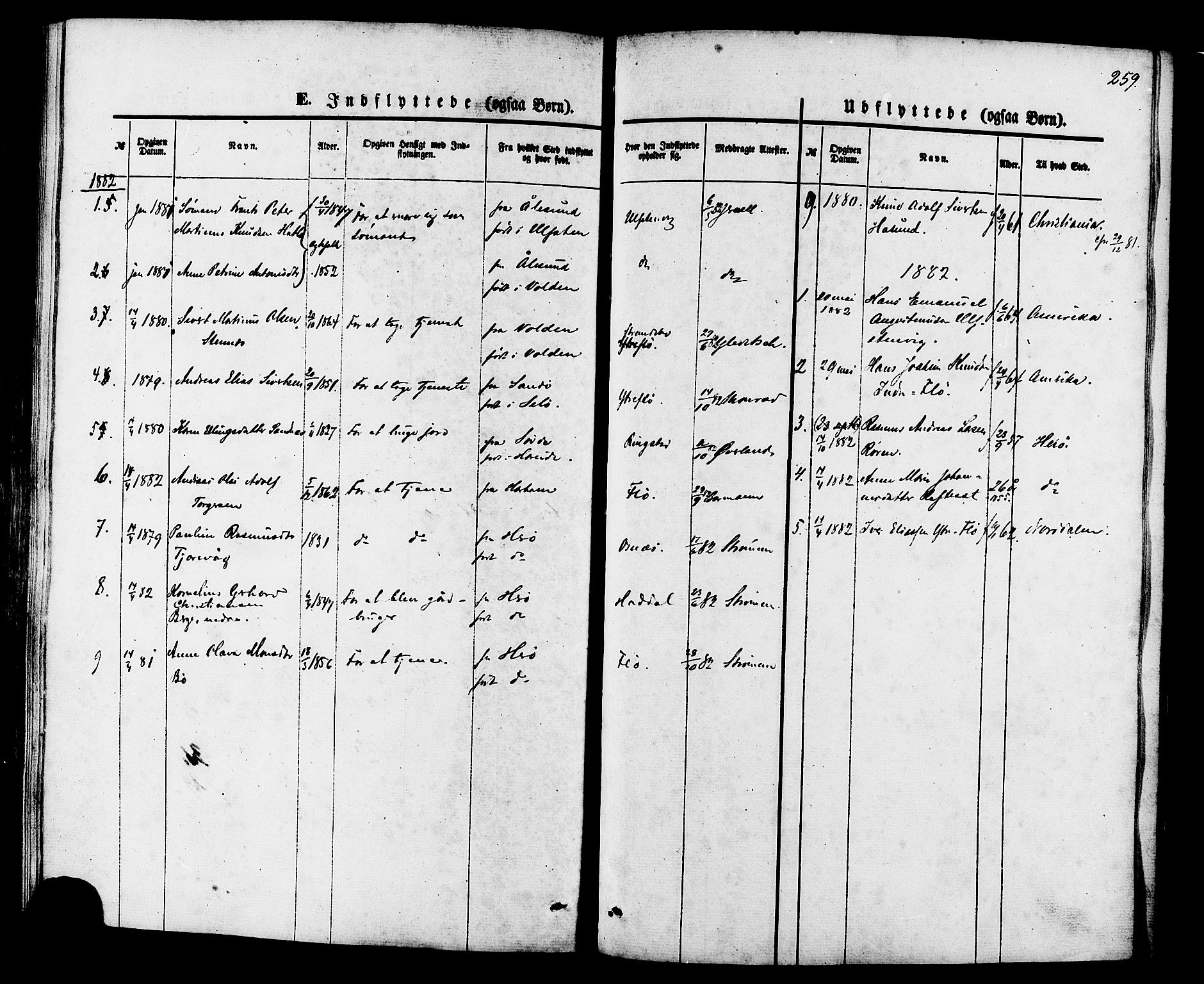 Ministerialprotokoller, klokkerbøker og fødselsregistre - Møre og Romsdal, SAT/A-1454/509/L0105: Parish register (official) no. 509A03, 1848-1882, p. 259