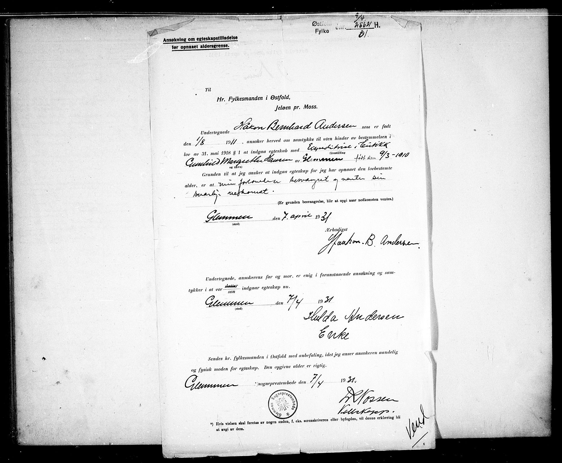 Glemmen prestekontor Kirkebøker, AV/SAO-A-10908/H/Ha/L0001: Banns register no. 1, 1909-1931