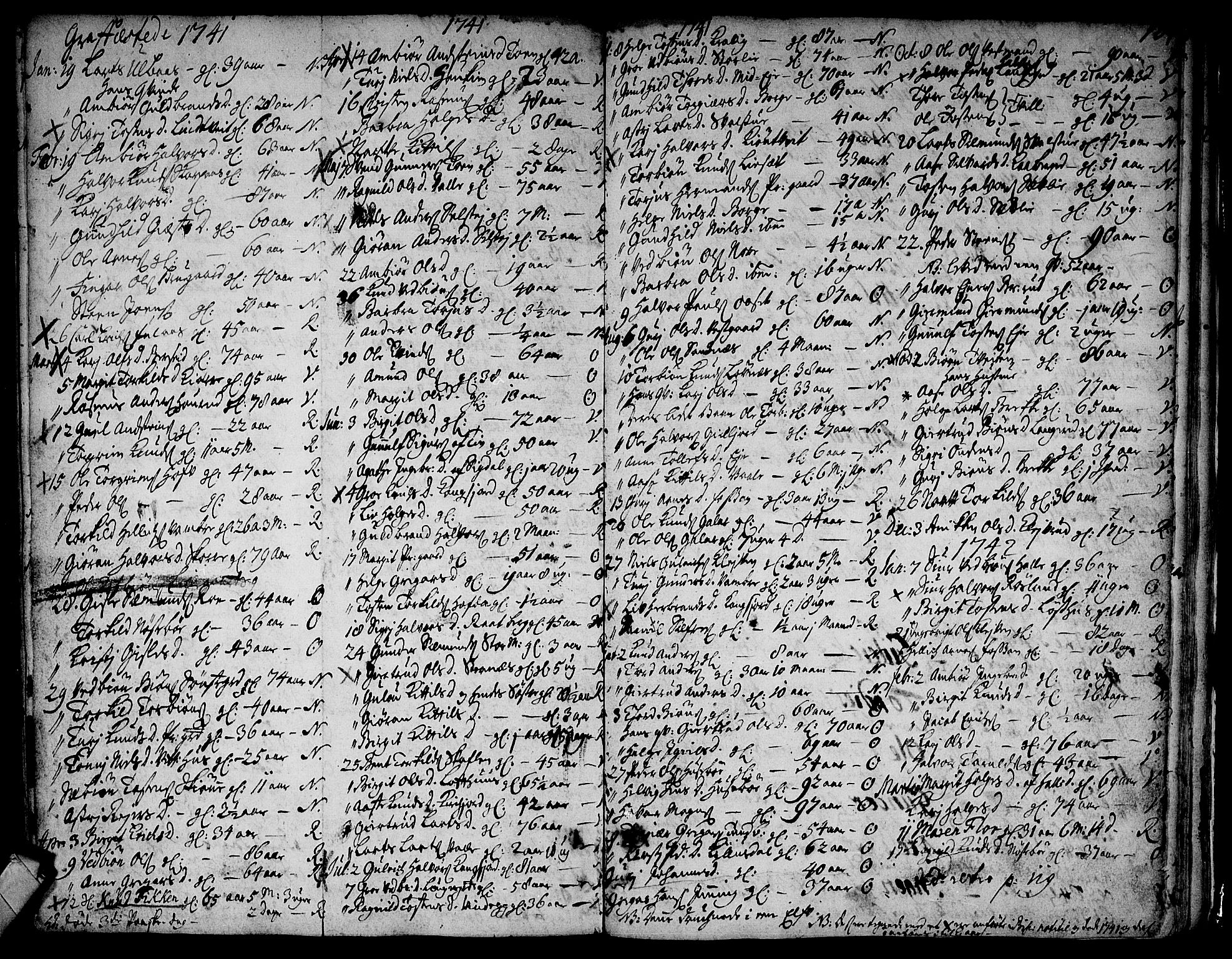 Rollag kirkebøker, SAKO/A-240/F/Fa/L0002: Parish register (official) no. I 2, 1714-1742, p. 164