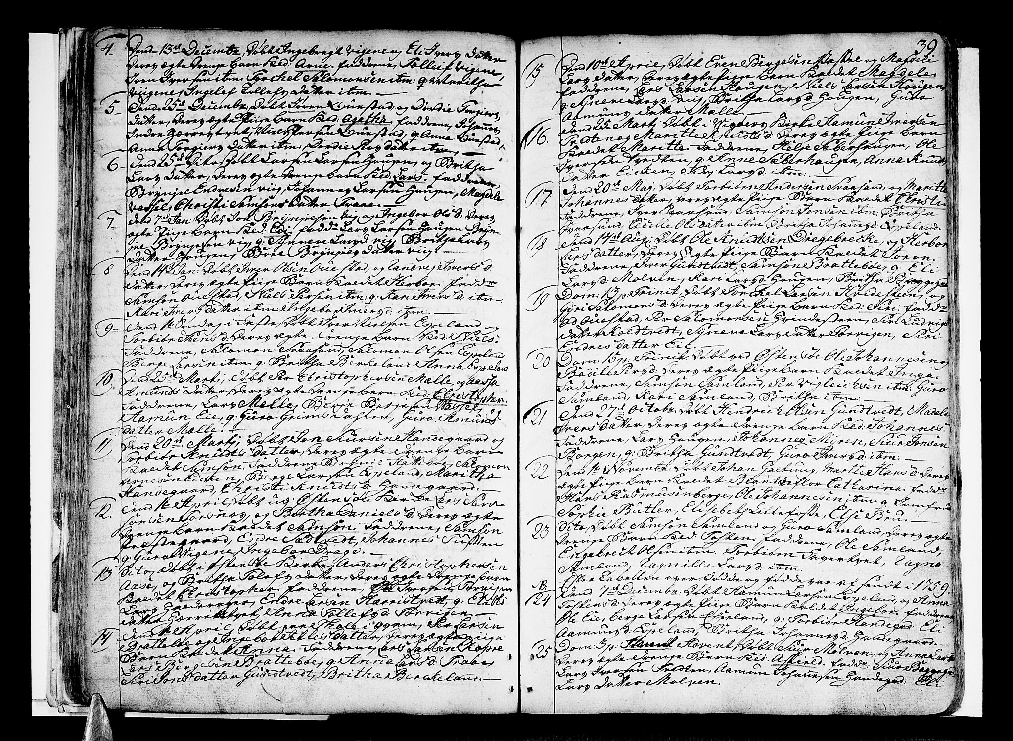 Strandebarm sokneprestembete, AV/SAB-A-78401/H/Haa: Parish register (official) no. A 3 /2, 1751-1787, p. 39