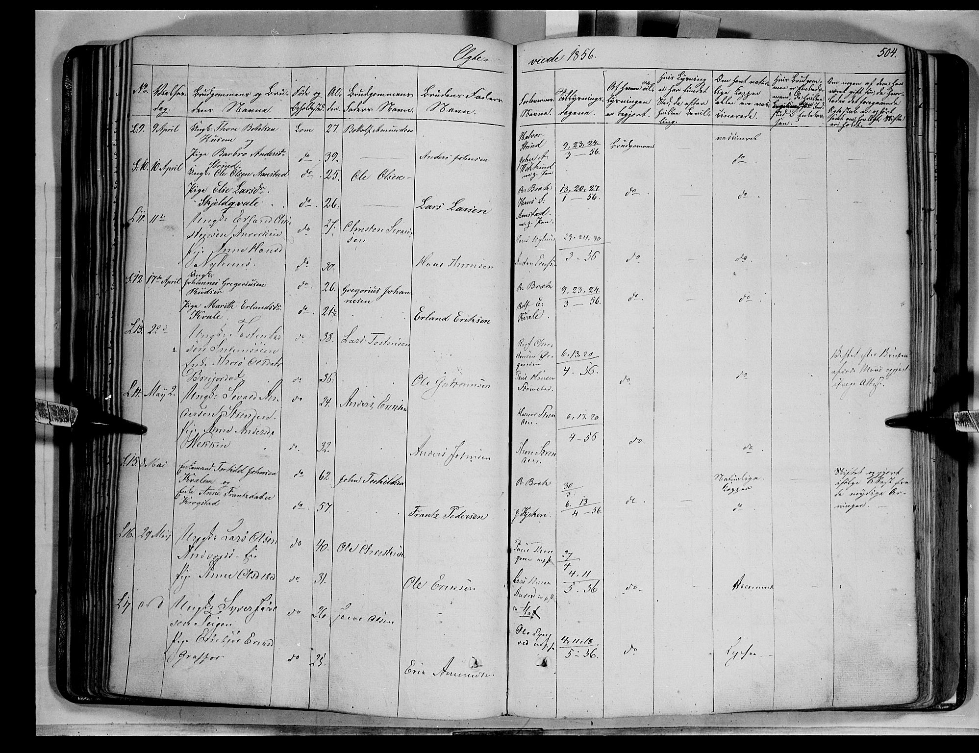 Lom prestekontor, SAH/PREST-070/K/L0006: Parish register (official) no. 6B, 1837-1863, p. 504
