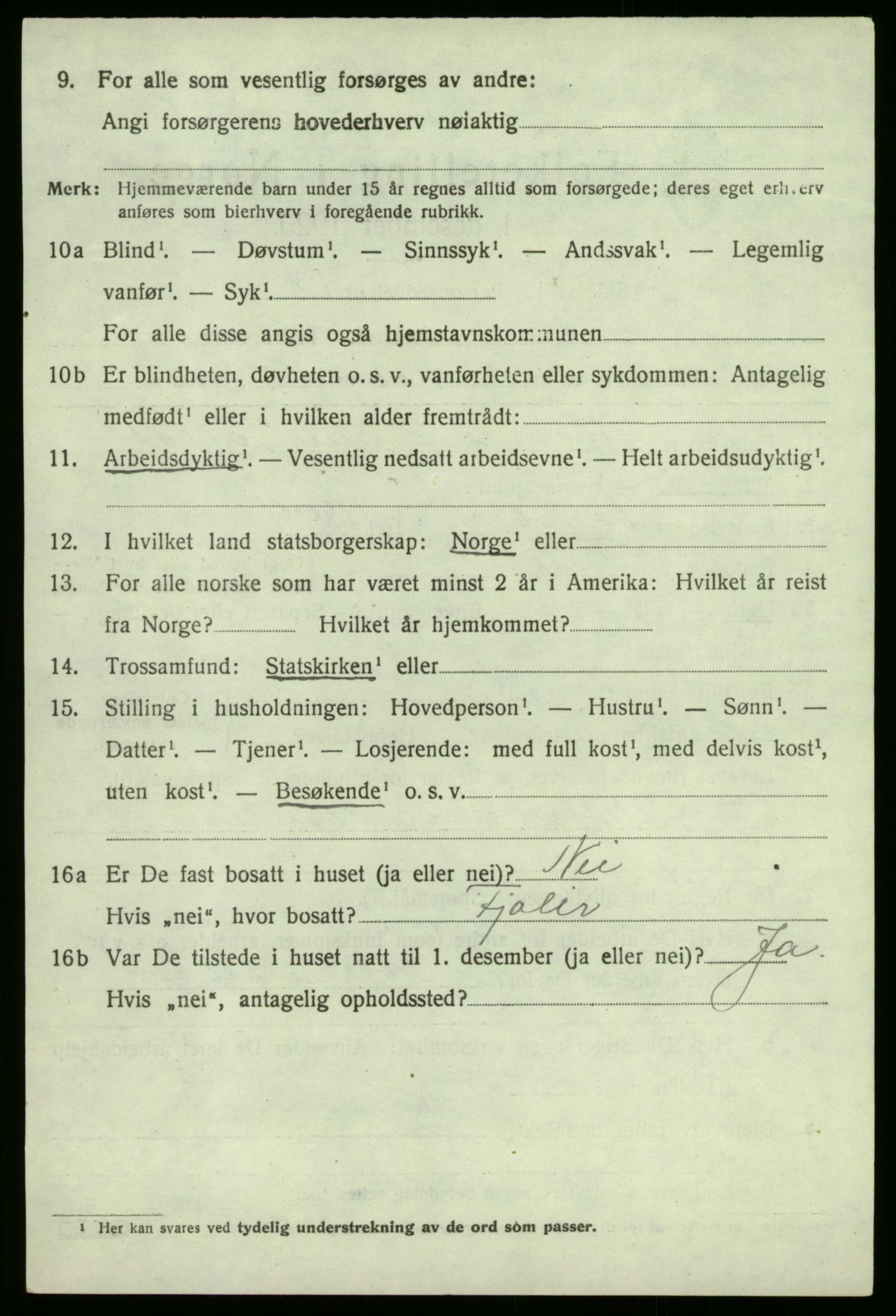 SAB, 1920 census for Kyrkjebø, 1920, p. 5976