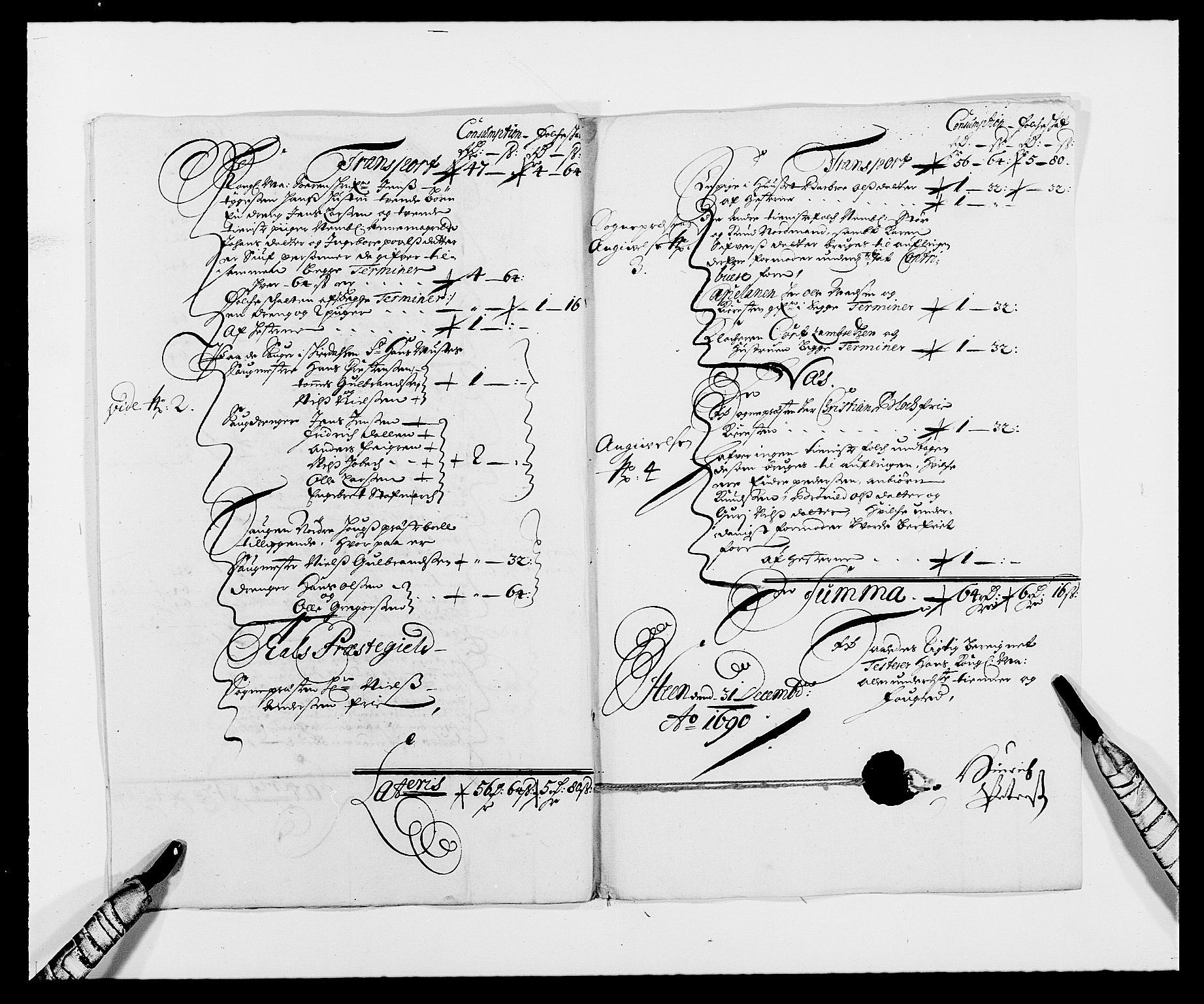 Rentekammeret inntil 1814, Reviderte regnskaper, Fogderegnskap, AV/RA-EA-4092/R21/L1448: Fogderegnskap Ringerike og Hallingdal, 1690-1692, p. 97
