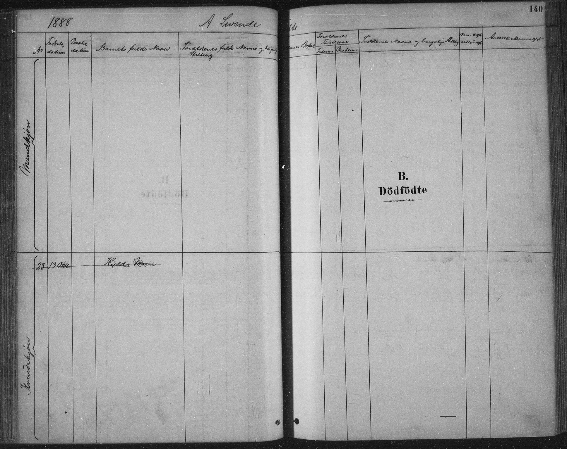 Bamble kirkebøker, SAKO/A-253/F/Fa/L0007: Parish register (official) no. I 7, 1878-1888, p. 140