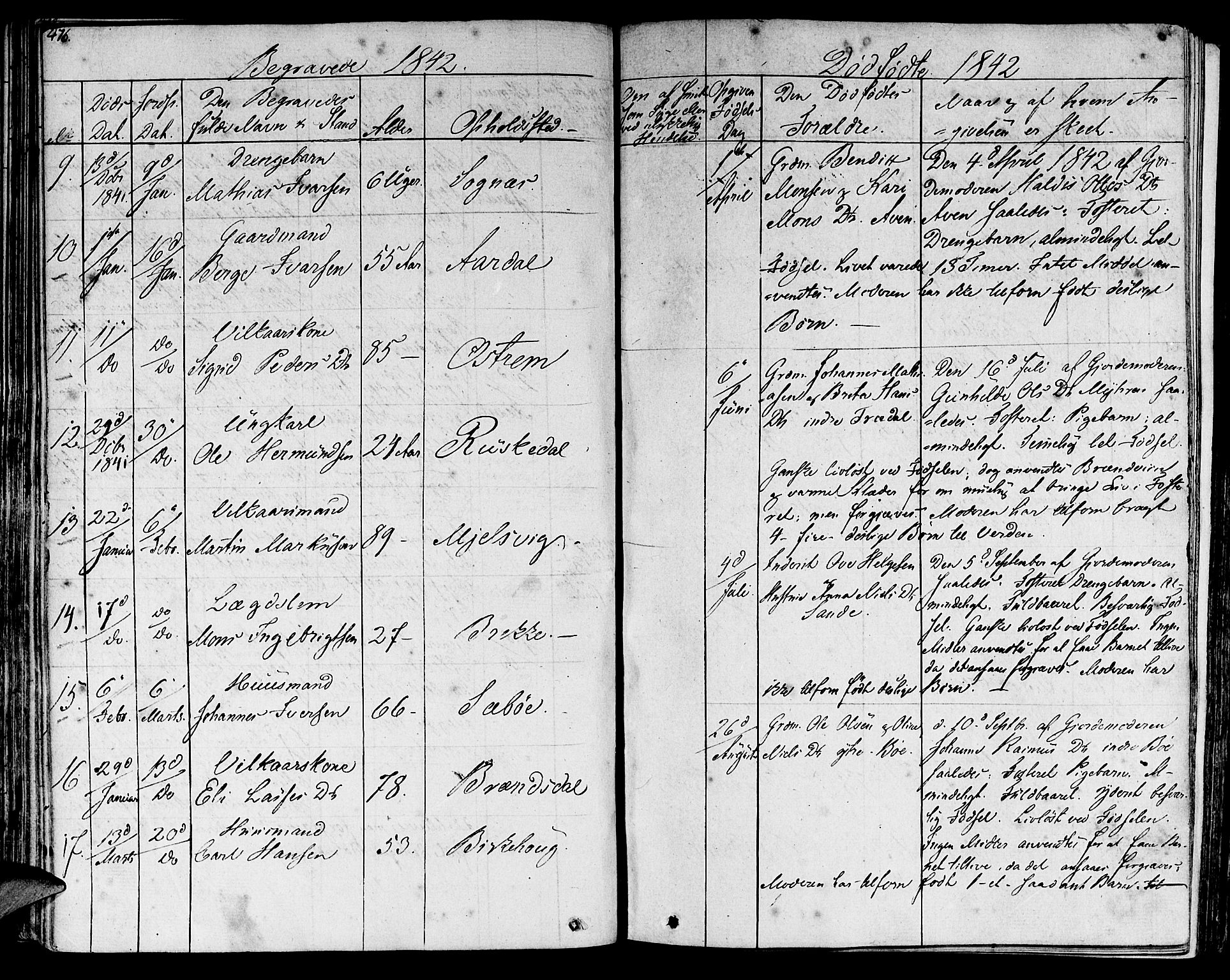 Lavik sokneprestembete, AV/SAB-A-80901: Parish register (official) no. A 2II, 1821-1842, p. 476