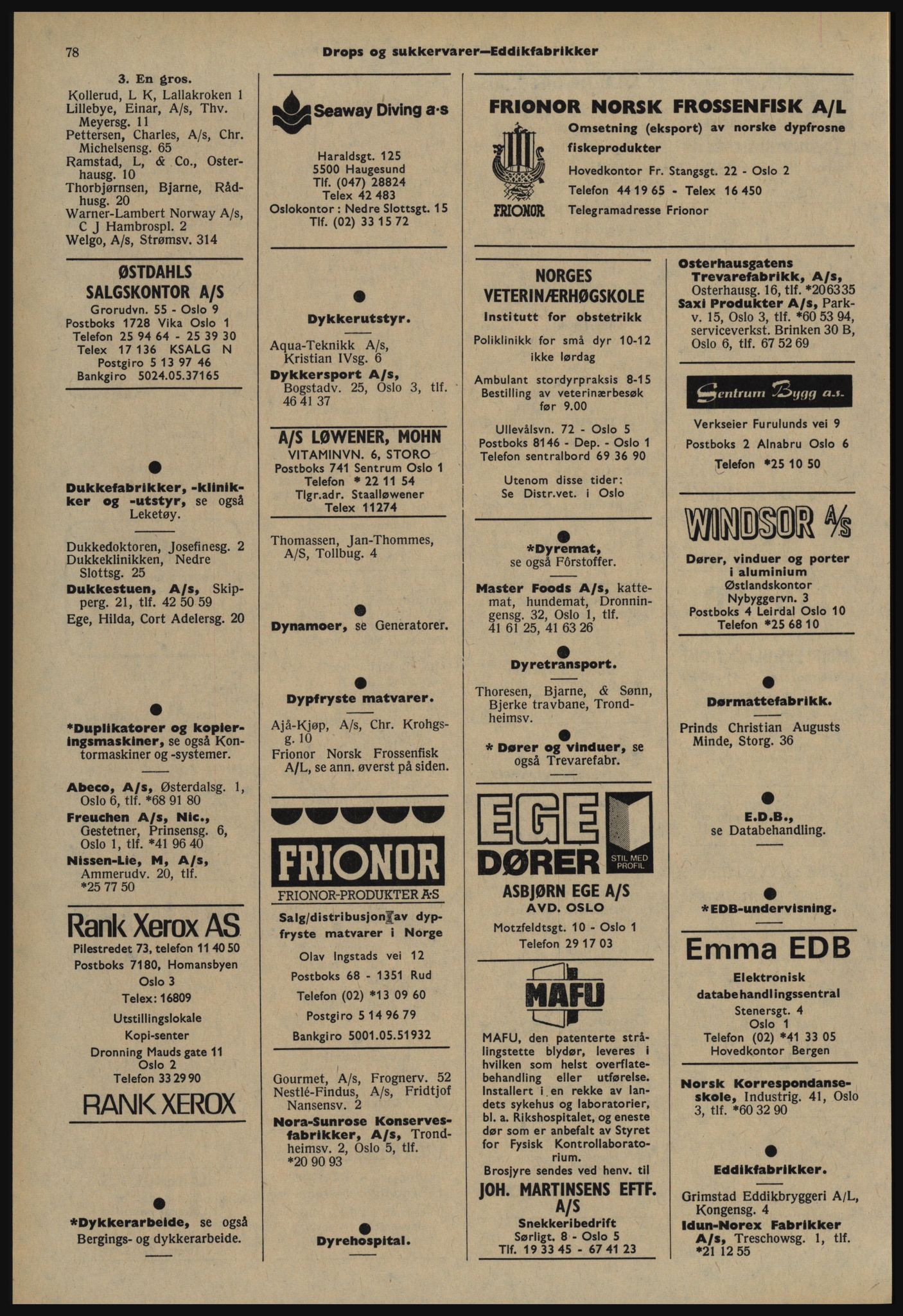 Kristiania/Oslo adressebok, PUBL/-, 1978-1979, p. 78