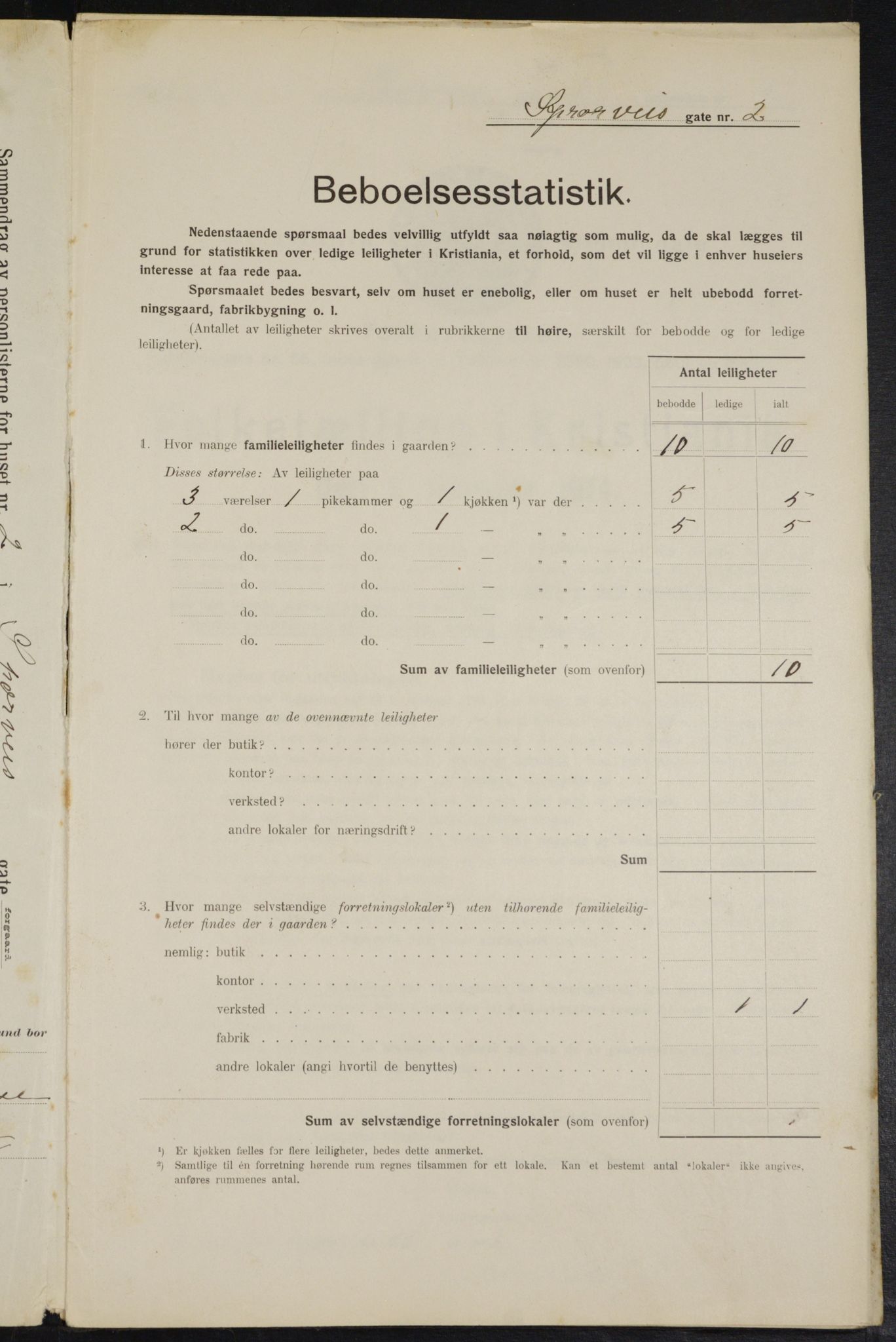 OBA, Municipal Census 1914 for Kristiania, 1914, p. 100319