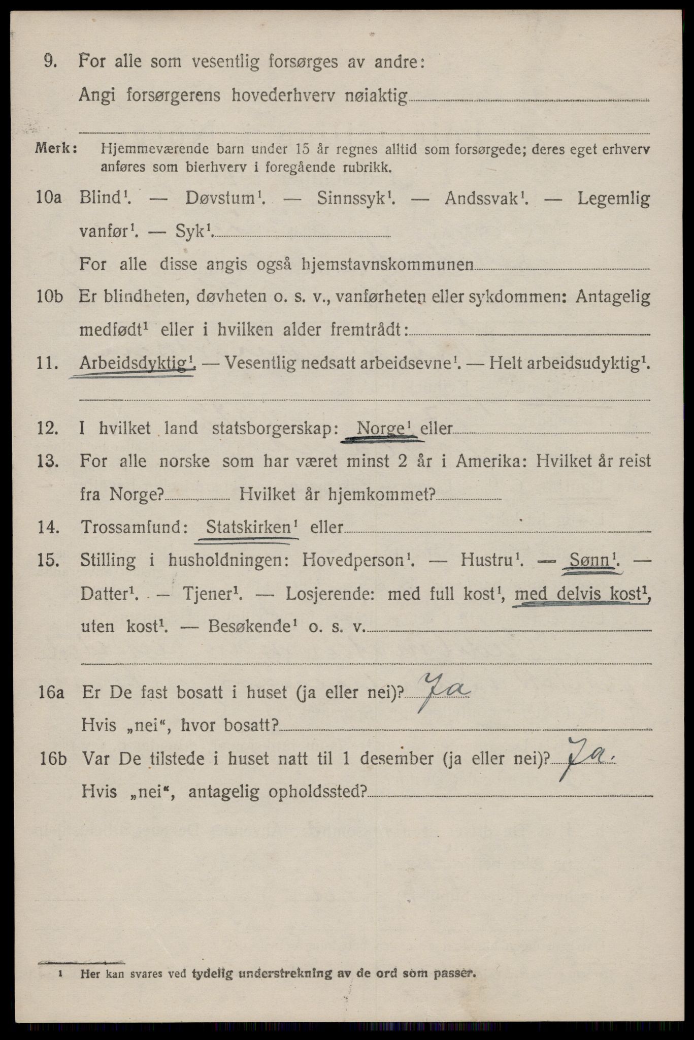 SAST, 1920 census for Høyland, 1920, p. 13987