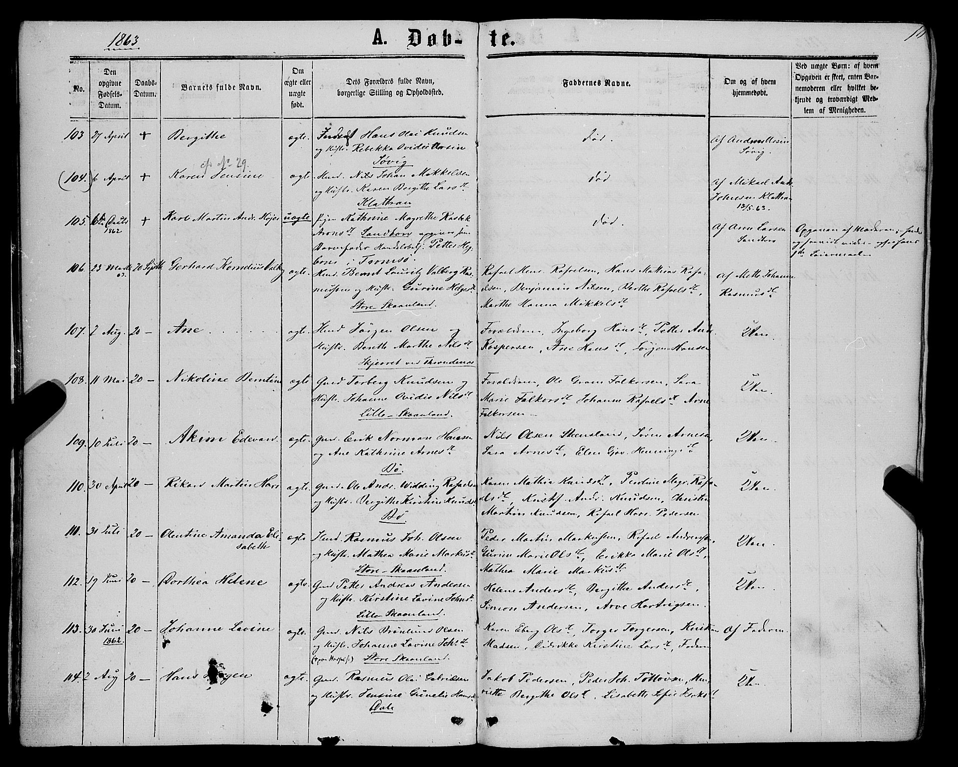 Trondenes sokneprestkontor, AV/SATØ-S-1319/H/Ha/L0012kirke: Parish register (official) no. 12, 1863-1870, p. 10