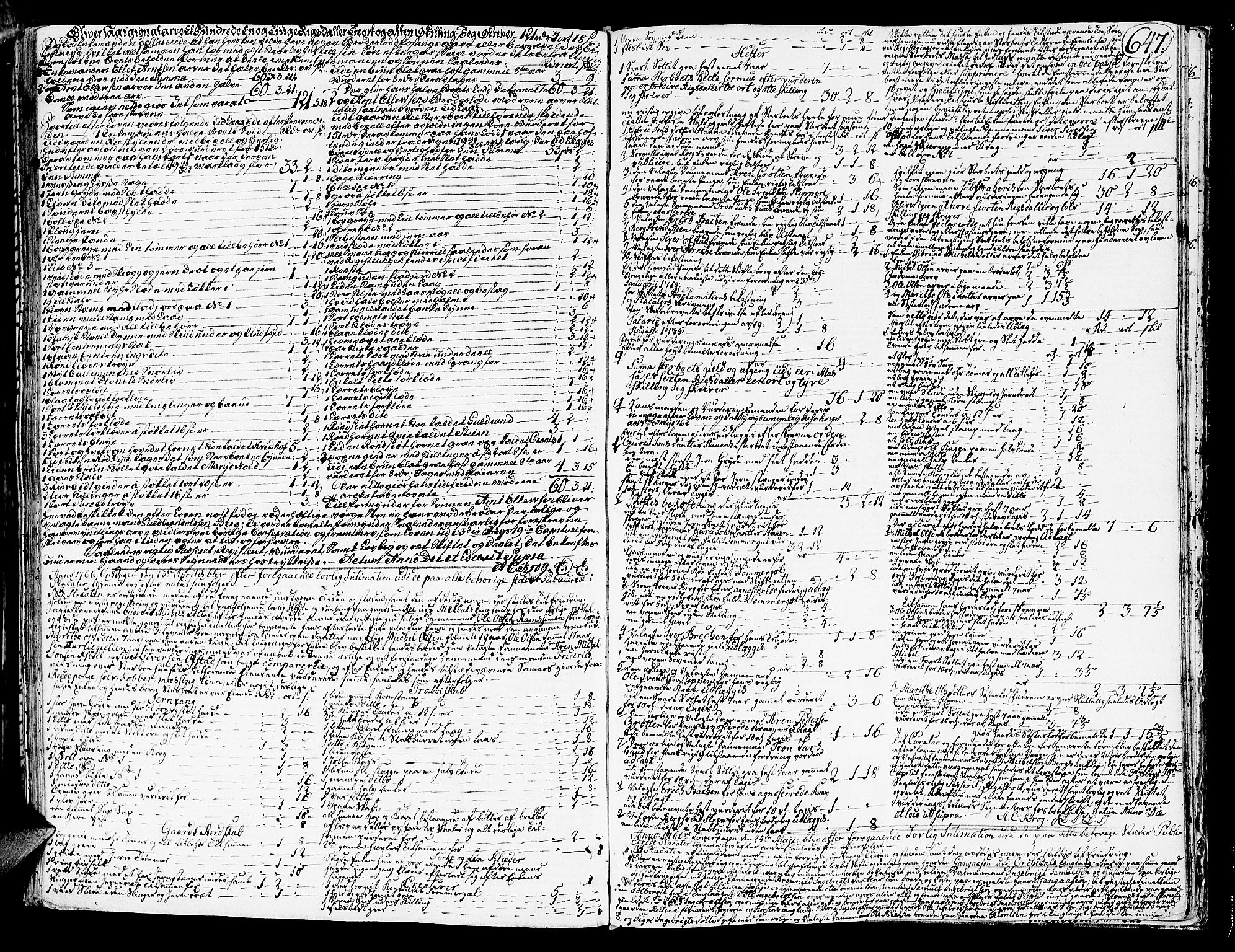 Orkdal sorenskriveri, SAT/A-4169/1/3/3Aa/L0006: Skifteprotokoller, 1756-1766, p. 646b-647a