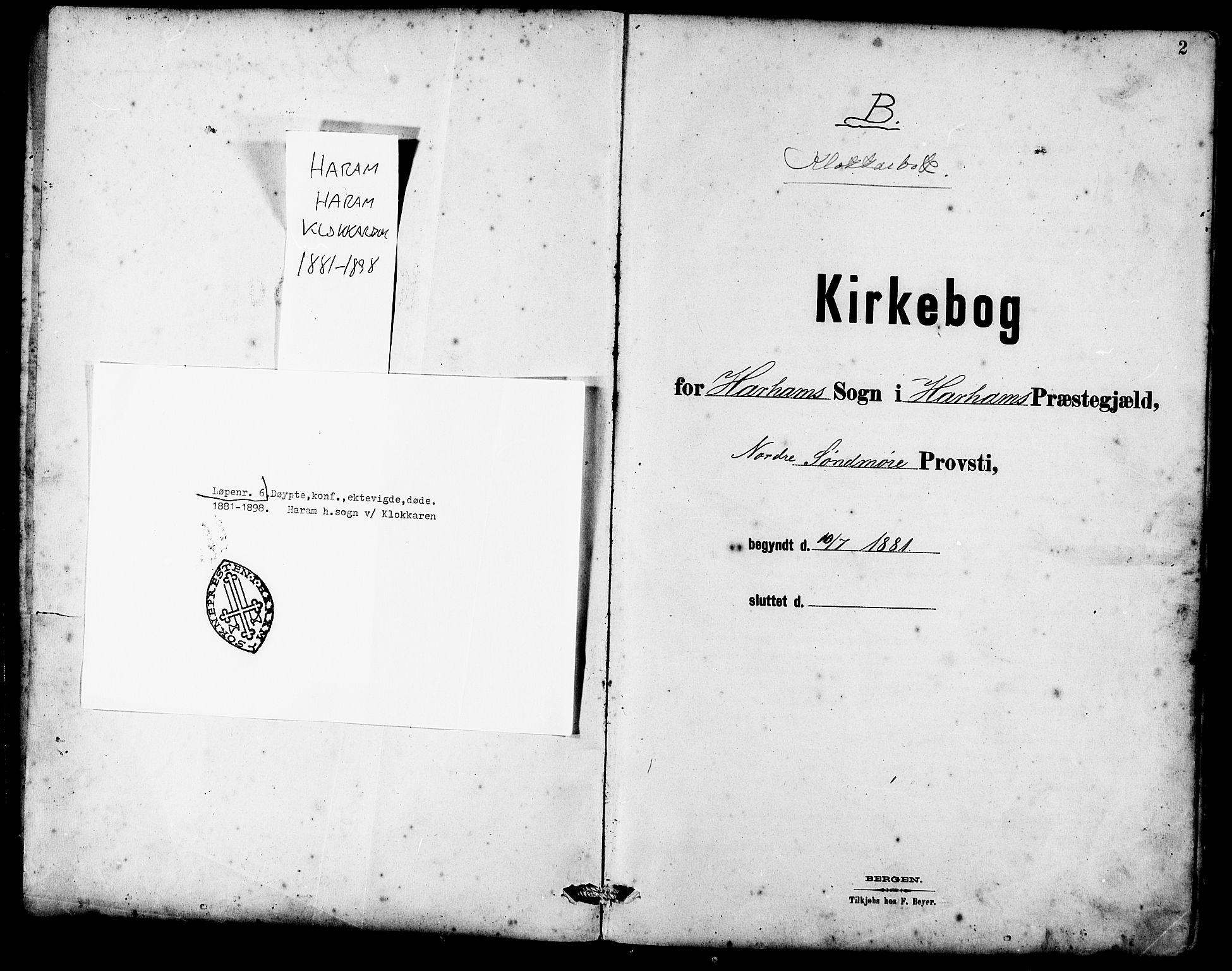 Ministerialprotokoller, klokkerbøker og fødselsregistre - Møre og Romsdal, AV/SAT-A-1454/536/L0510: Parish register (copy) no. 536C05, 1881-1898, p. 2