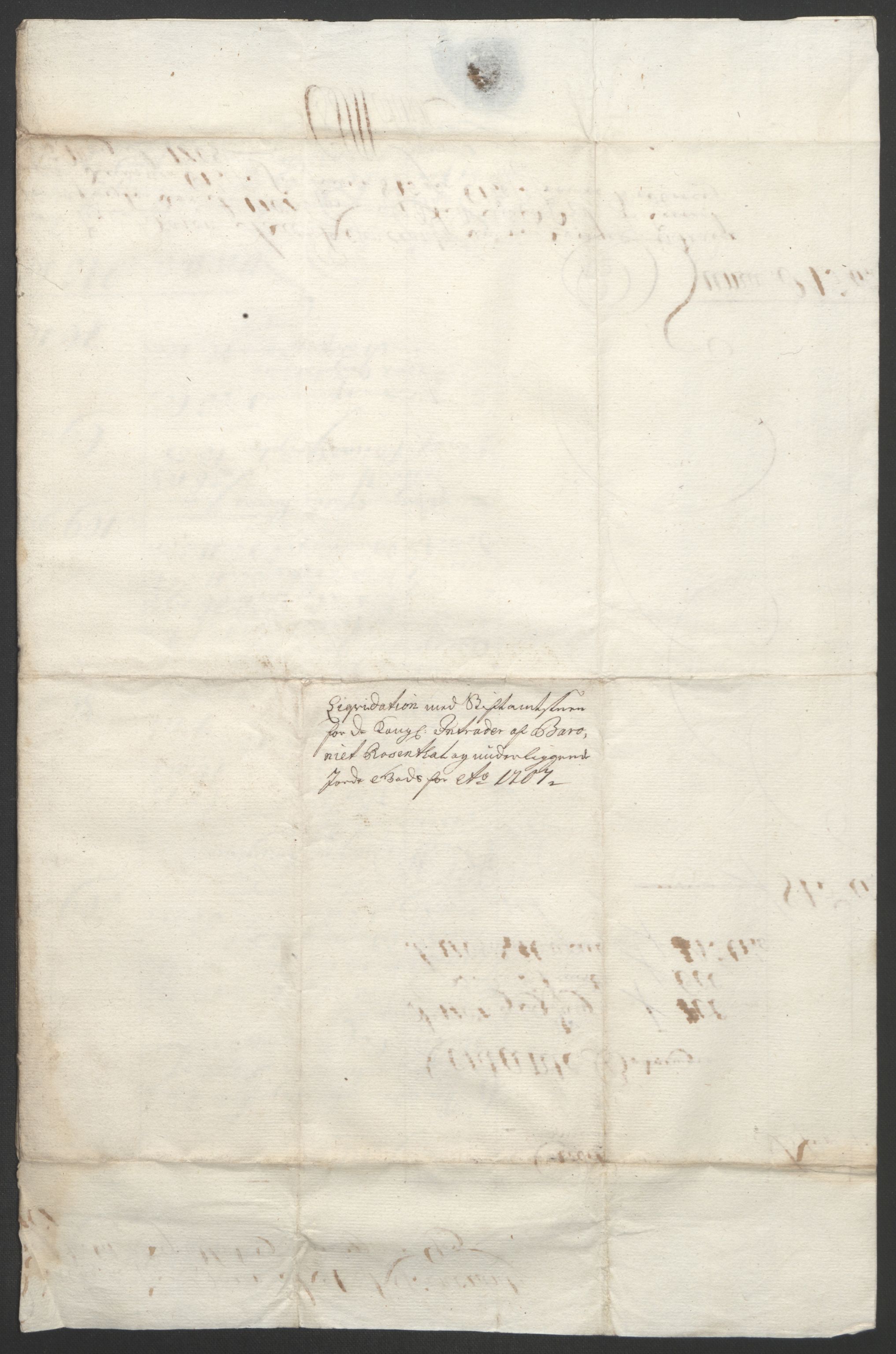 Rentekammeret inntil 1814, Reviderte regnskaper, Fogderegnskap, AV/RA-EA-4092/R49/L3138: Fogderegnskap Rosendal Baroni, 1691-1714, p. 202