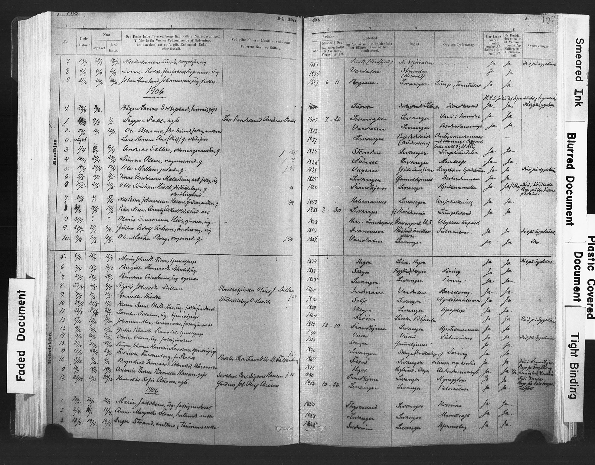 Ministerialprotokoller, klokkerbøker og fødselsregistre - Nord-Trøndelag, SAT/A-1458/720/L0189: Parish register (official) no. 720A05, 1880-1911, p. 127