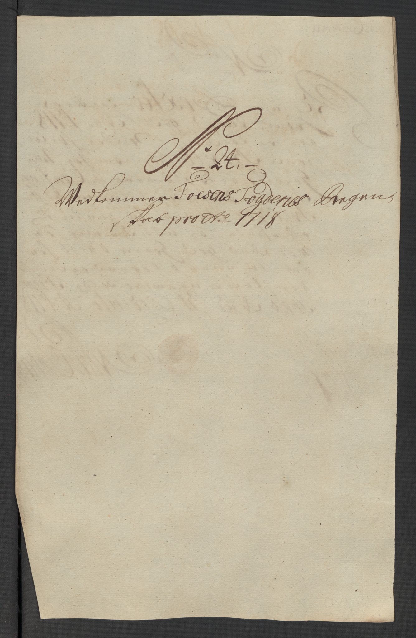 Rentekammeret inntil 1814, Reviderte regnskaper, Fogderegnskap, RA/EA-4092/R57/L3866: Fogderegnskap Fosen, 1718, p. 178