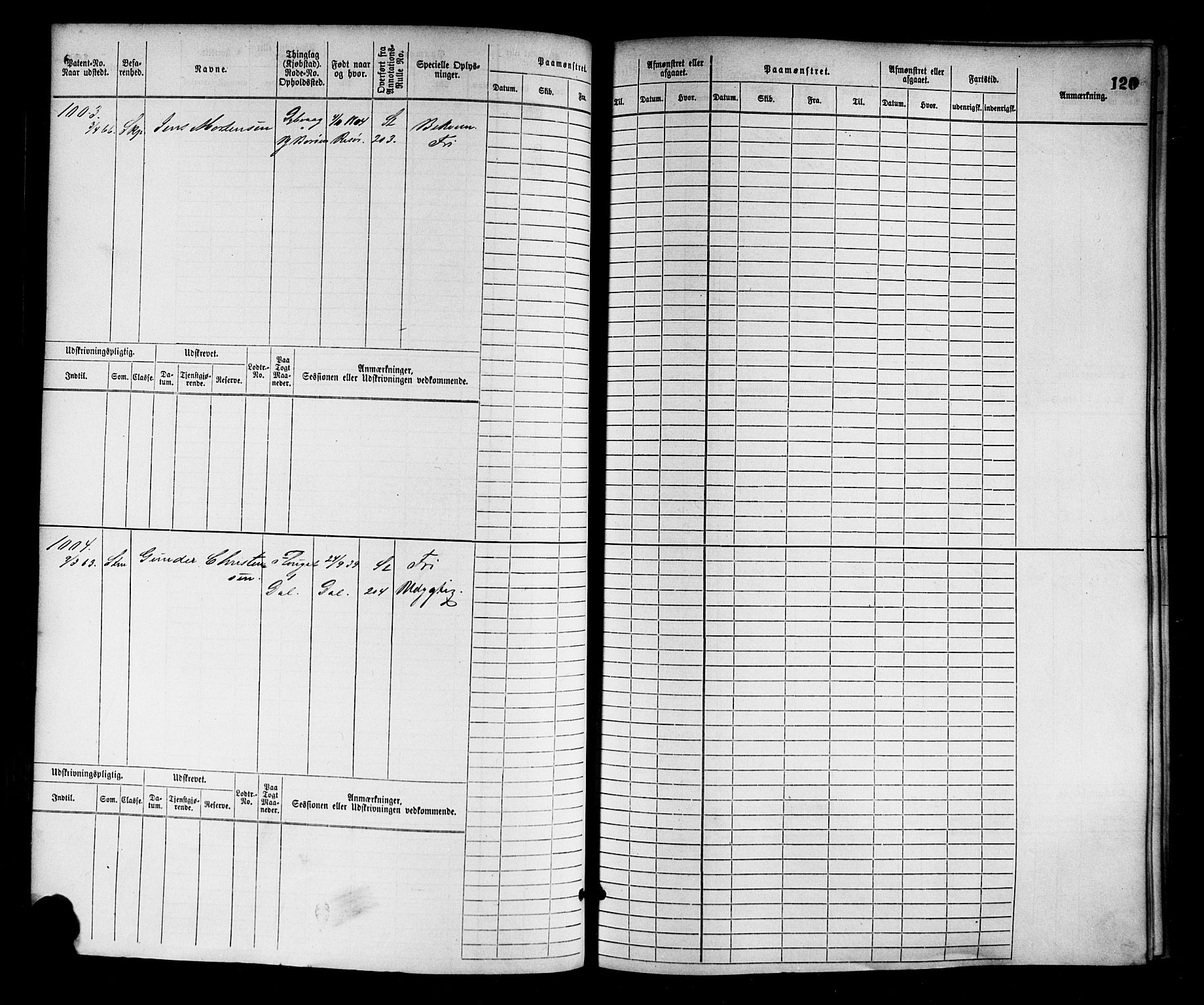 Tvedestrand mønstringskrets, AV/SAK-2031-0011/F/Fb/L0002: Hovedrulle nr 767-1528, R-3, 1868-1900, p. 121