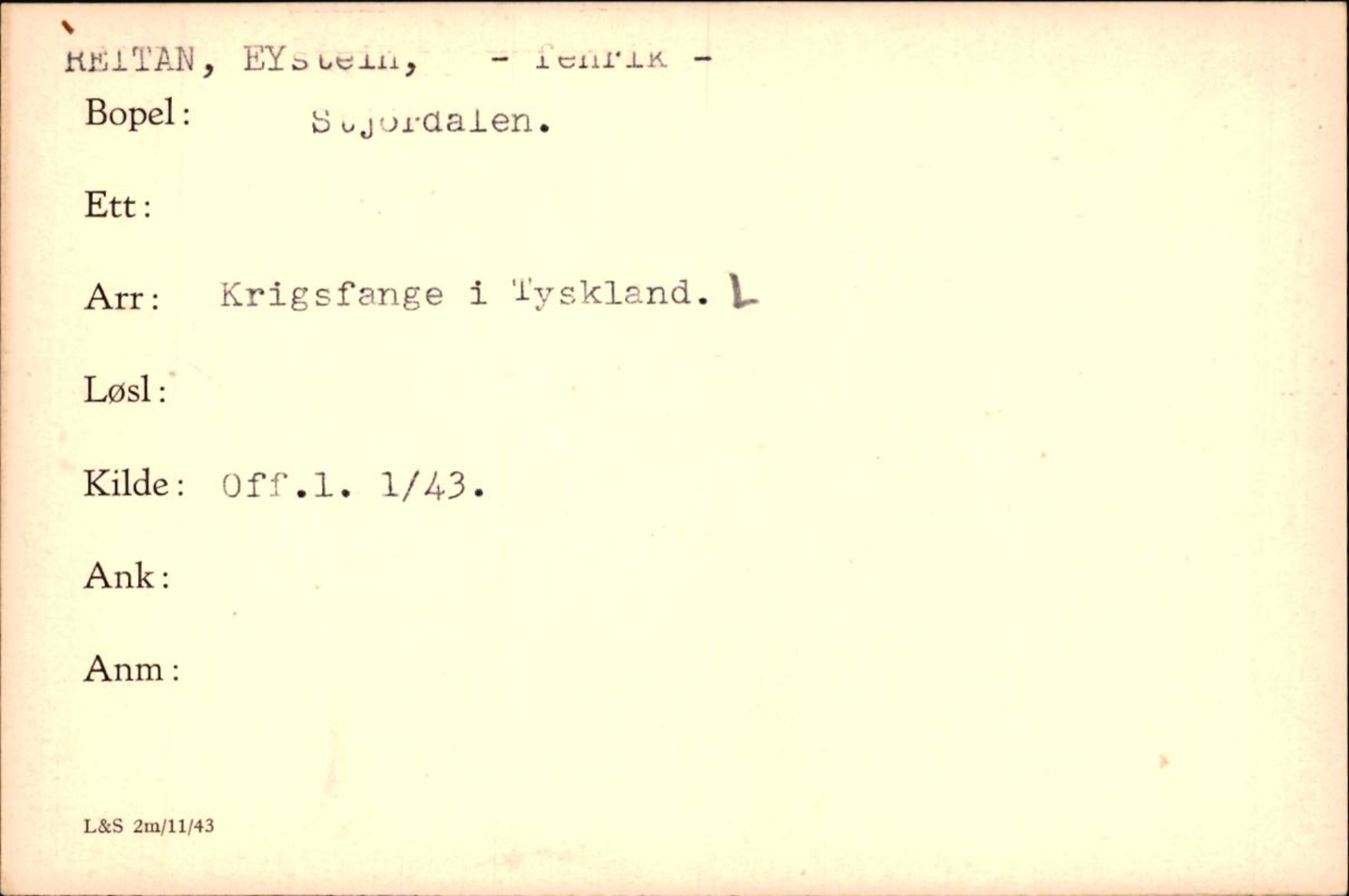 Forsvaret, Forsvarets krigshistoriske avdeling, AV/RA-RAFA-2017/Y/Yf/L0200: II-C-11-2102  -  Norske krigsfanger i Tyskland, 1940-1945, p. 852