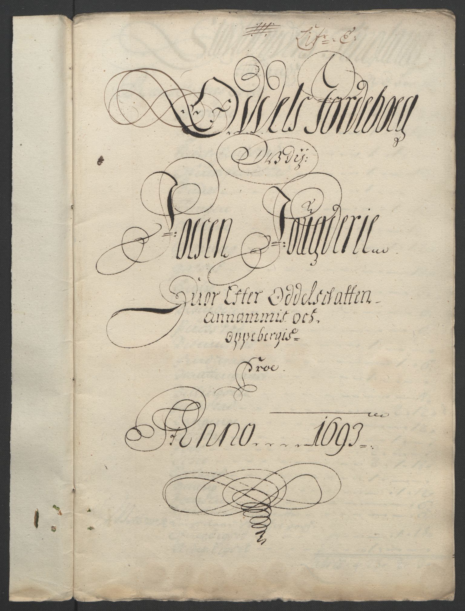 Rentekammeret inntil 1814, Reviderte regnskaper, Fogderegnskap, RA/EA-4092/R57/L3849: Fogderegnskap Fosen, 1692-1693, p. 455