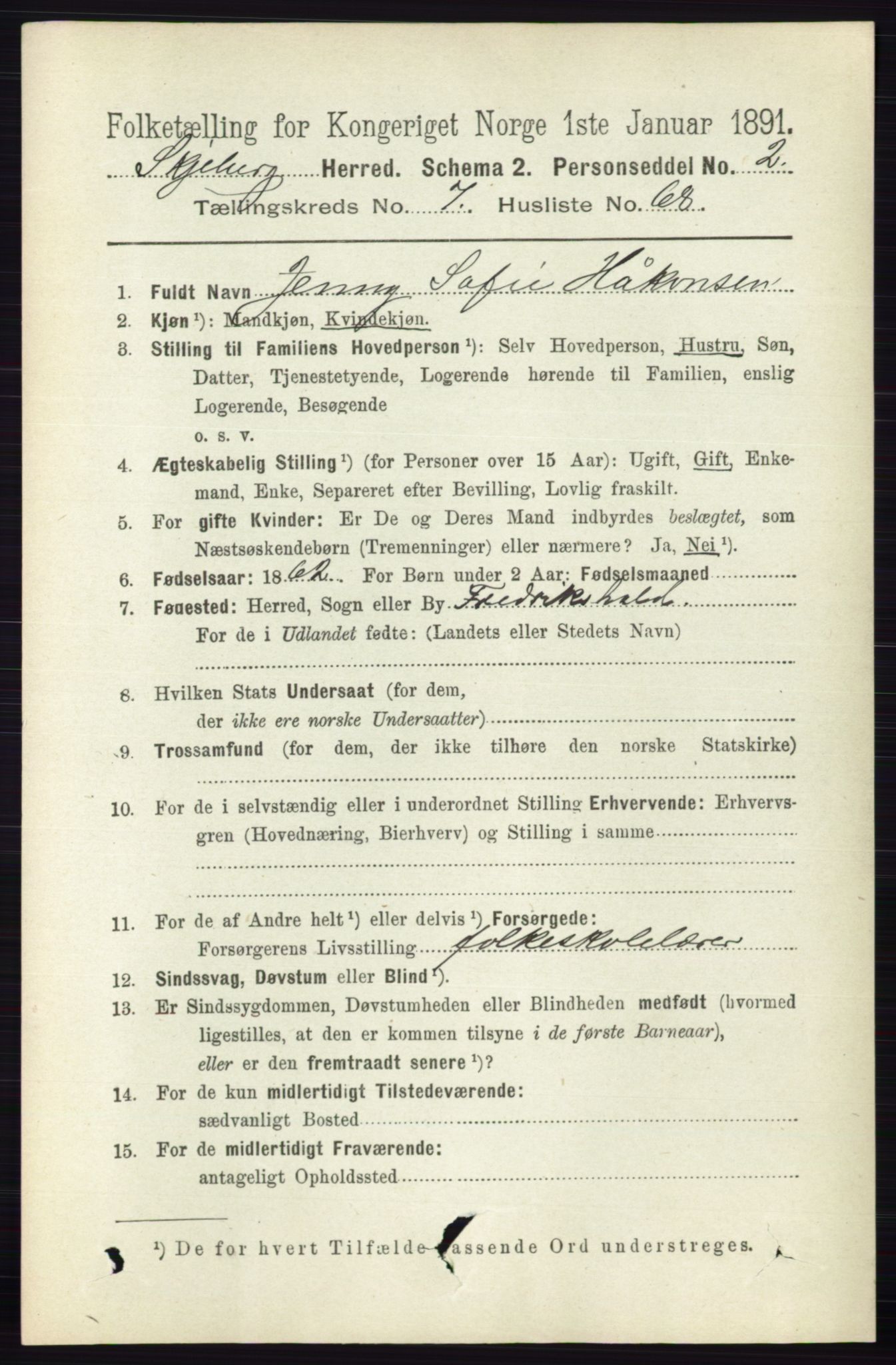 RA, 1891 census for 0115 Skjeberg, 1891, p. 3863