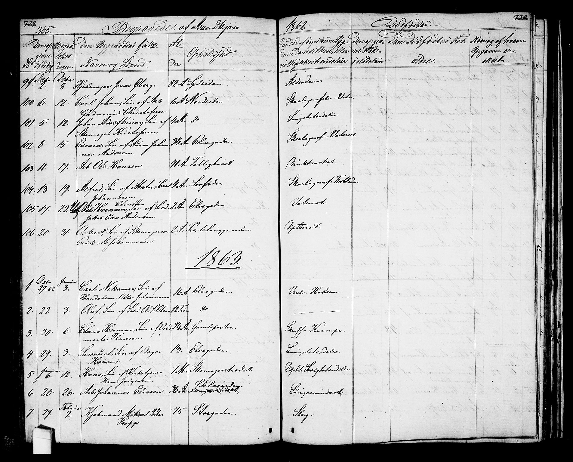 Halden prestekontor Kirkebøker, AV/SAO-A-10909/G/Ga/L0005a: Parish register (copy) no. 5A, 1855-1864, p. 365