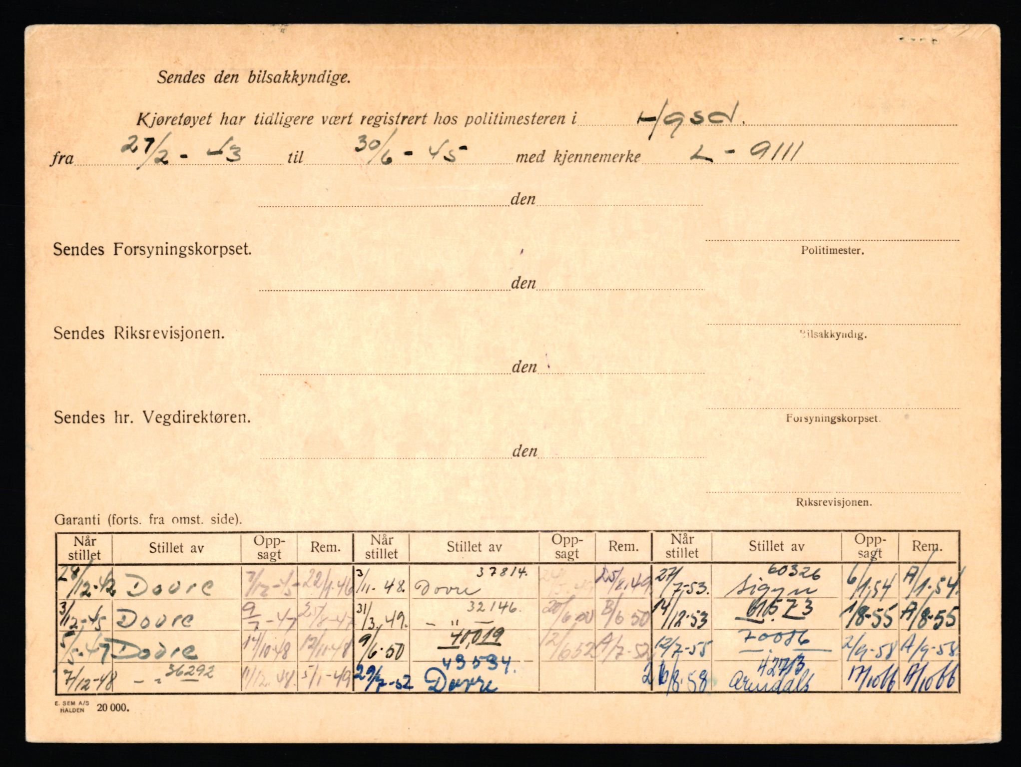 Stavanger trafikkstasjon, AV/SAST-A-101942/0/F/L0031: L-17000 - L-17599, 1930-1971, p. 370