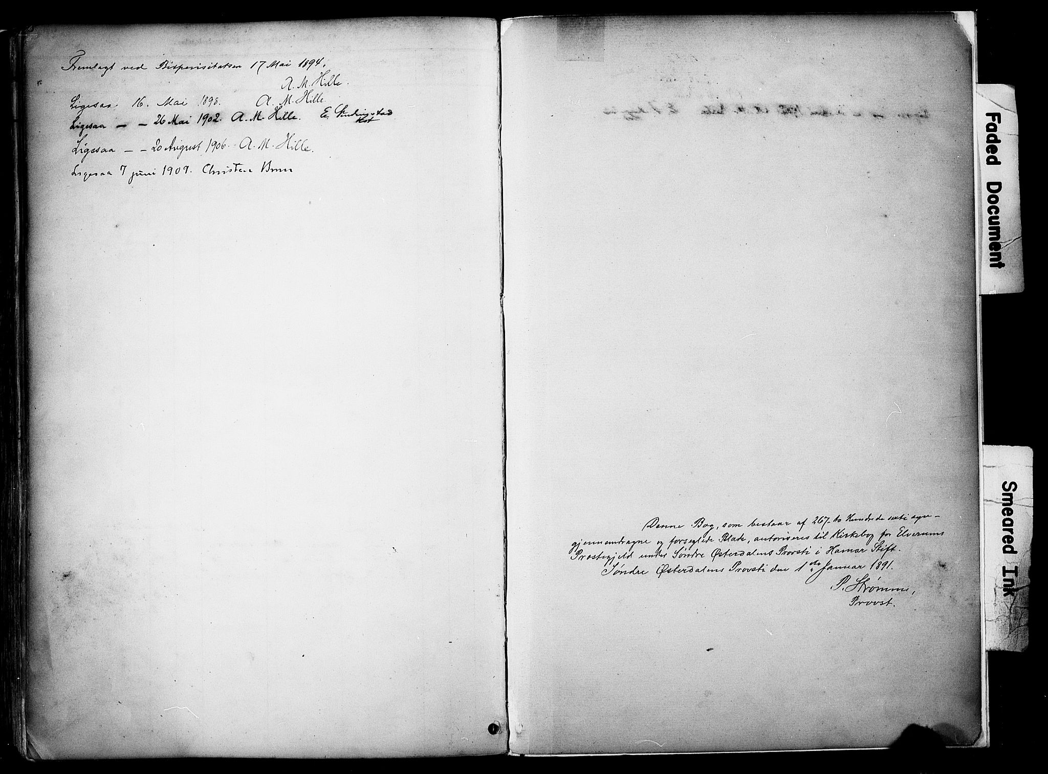 Elverum prestekontor, SAH/PREST-044/H/Ha/Haa/L0014: Parish register (official) no. 14, 1891-1909
