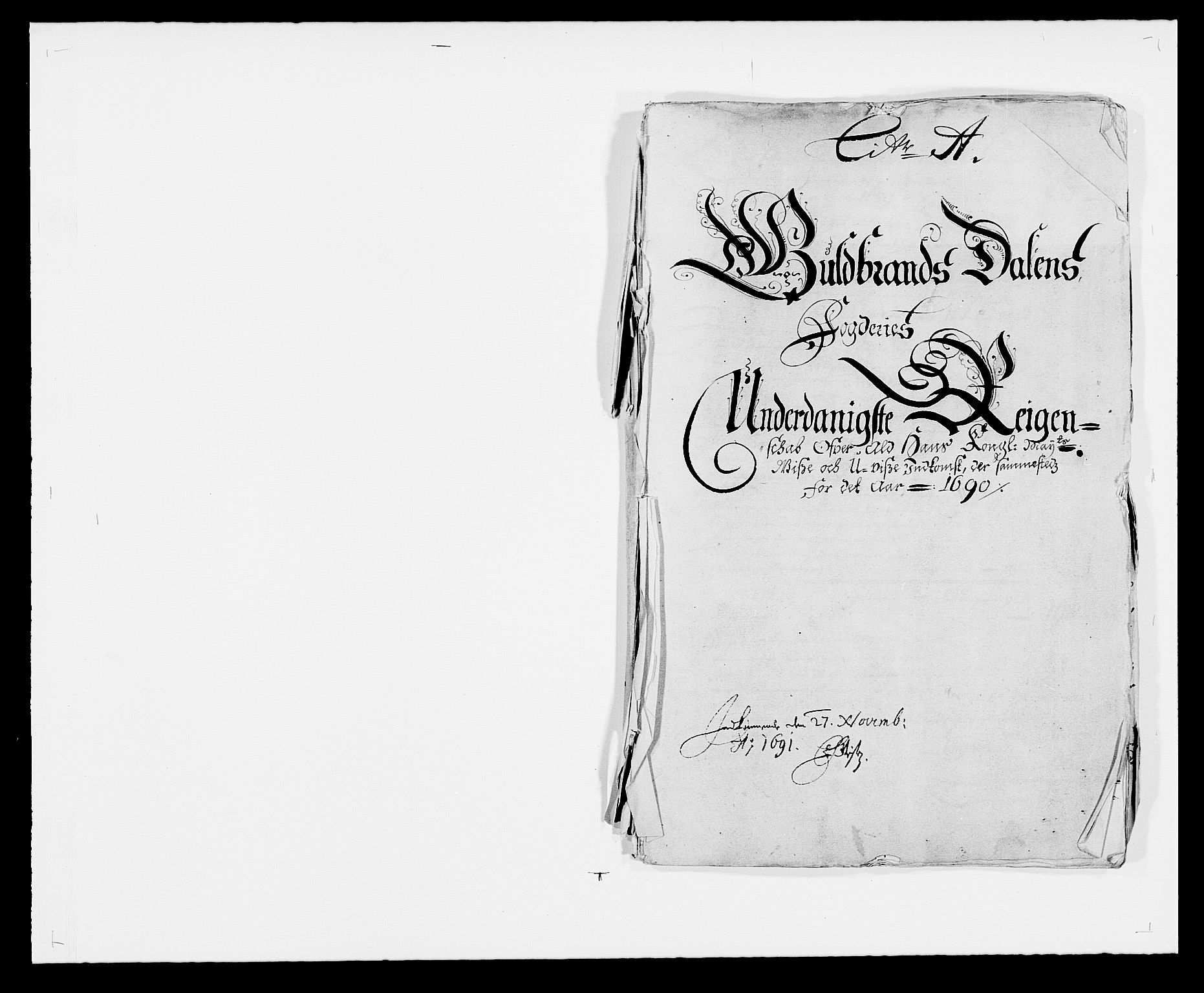 Rentekammeret inntil 1814, Reviderte regnskaper, Fogderegnskap, RA/EA-4092/R17/L1165: Fogderegnskap Gudbrandsdal, 1690-1692, p. 20