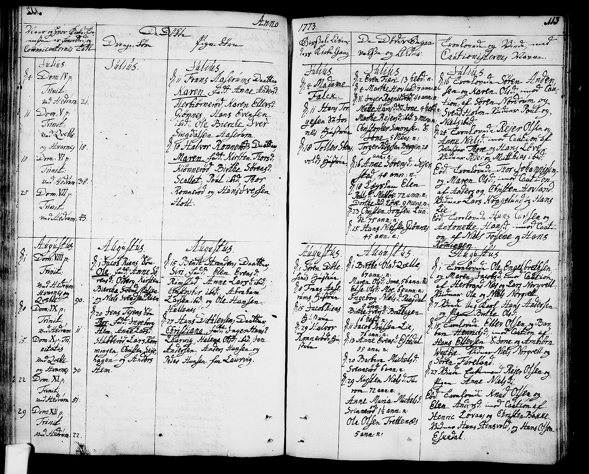 Hedrum kirkebøker, AV/SAKO-A-344/F/Fa/L0001: Parish register (official) no. I 1, 1751-1785, p. 113