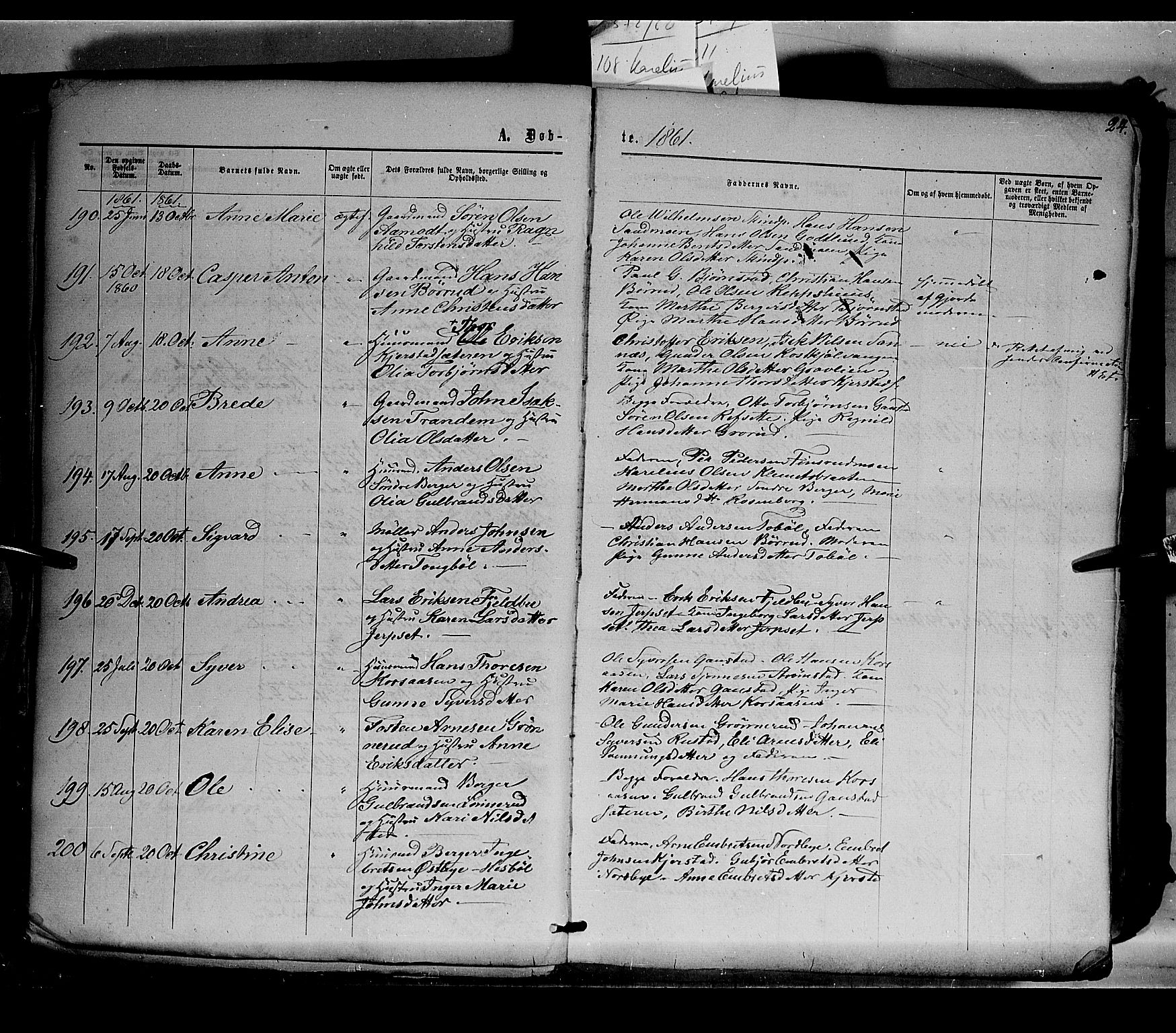 Eidskog prestekontor, AV/SAH-PREST-026/H/Ha/Haa/L0001: Parish register (official) no. 1, 1860-1867, p. 24