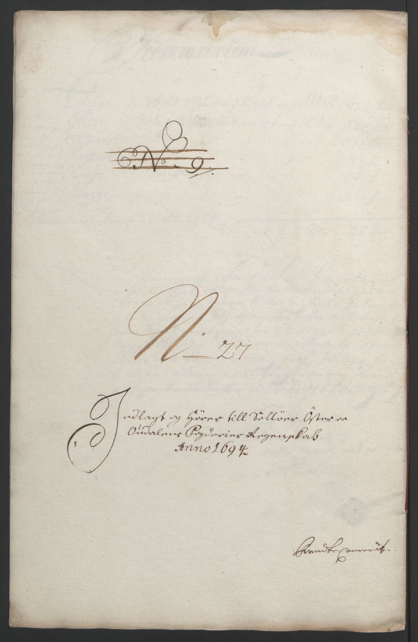 Rentekammeret inntil 1814, Reviderte regnskaper, Fogderegnskap, RA/EA-4092/R13/L0832: Fogderegnskap Solør, Odal og Østerdal, 1694, p. 343