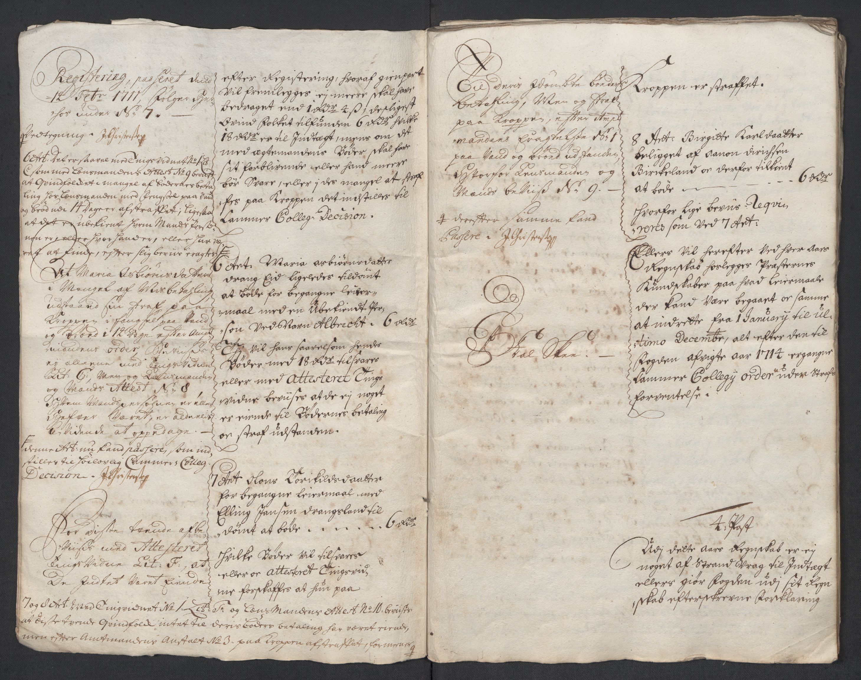 Rentekammeret inntil 1814, Reviderte regnskaper, Fogderegnskap, RA/EA-4092/R43/L2557: Fogderegnskap Lista og Mandal, 1711-1713, p. 6