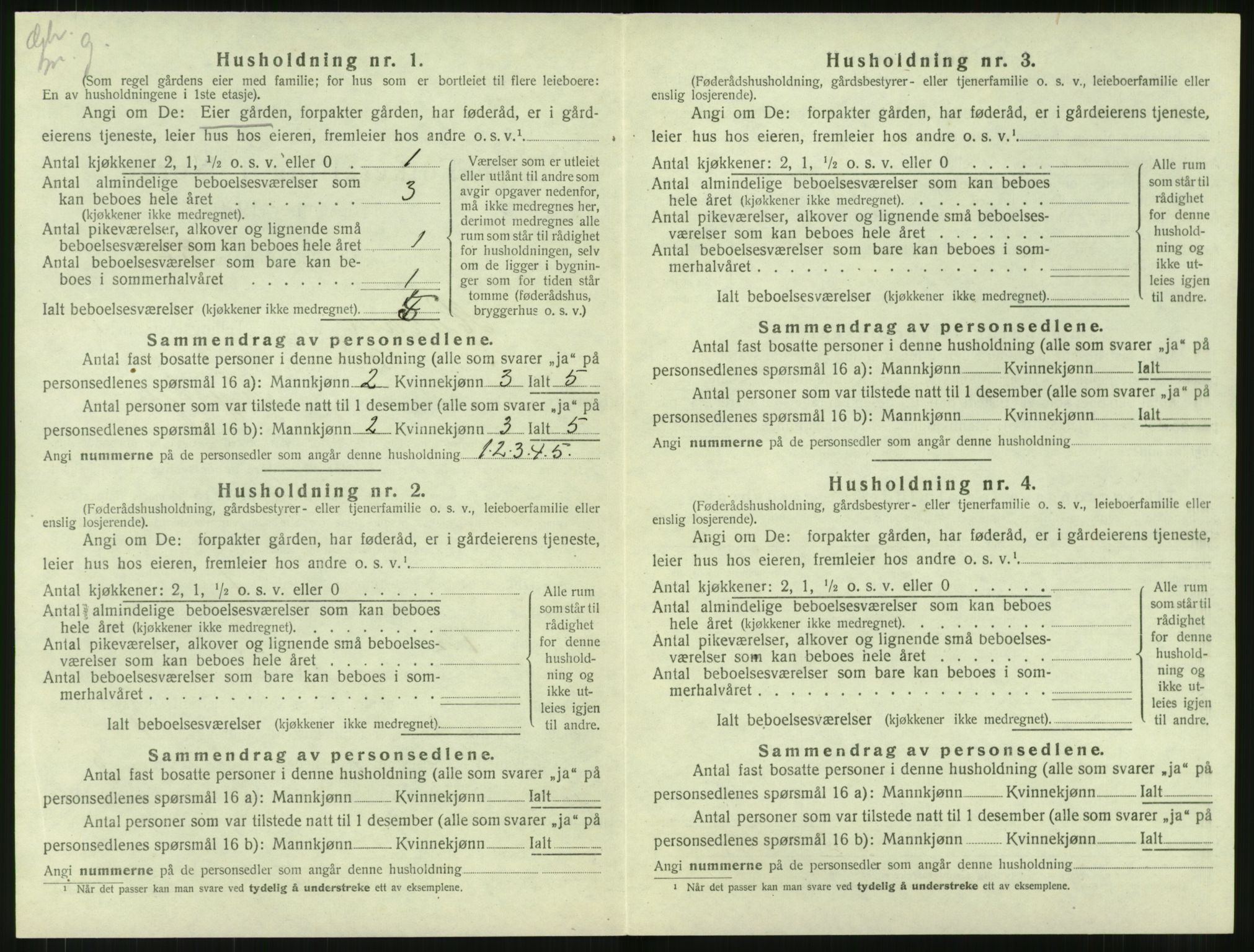 SAT, 1920 census for Haram, 1920, p. 746