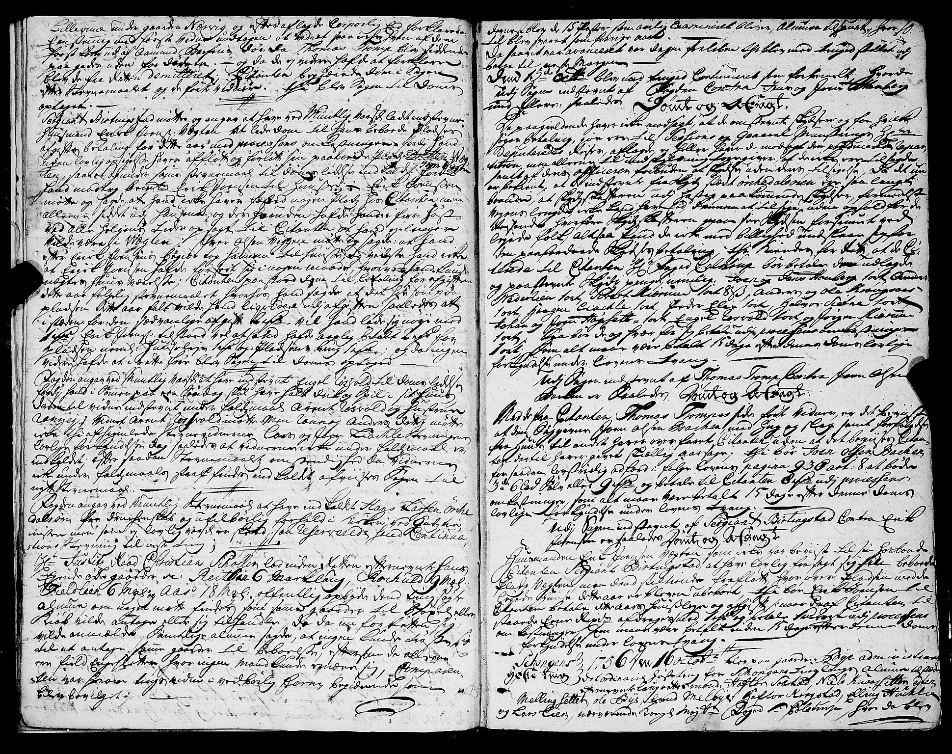 Strinda og Selbu sorenskriveri, AV/SAT-A-0015/1/1A/L0012: Tingbok 11, 1756-1772, p. 9b-10a