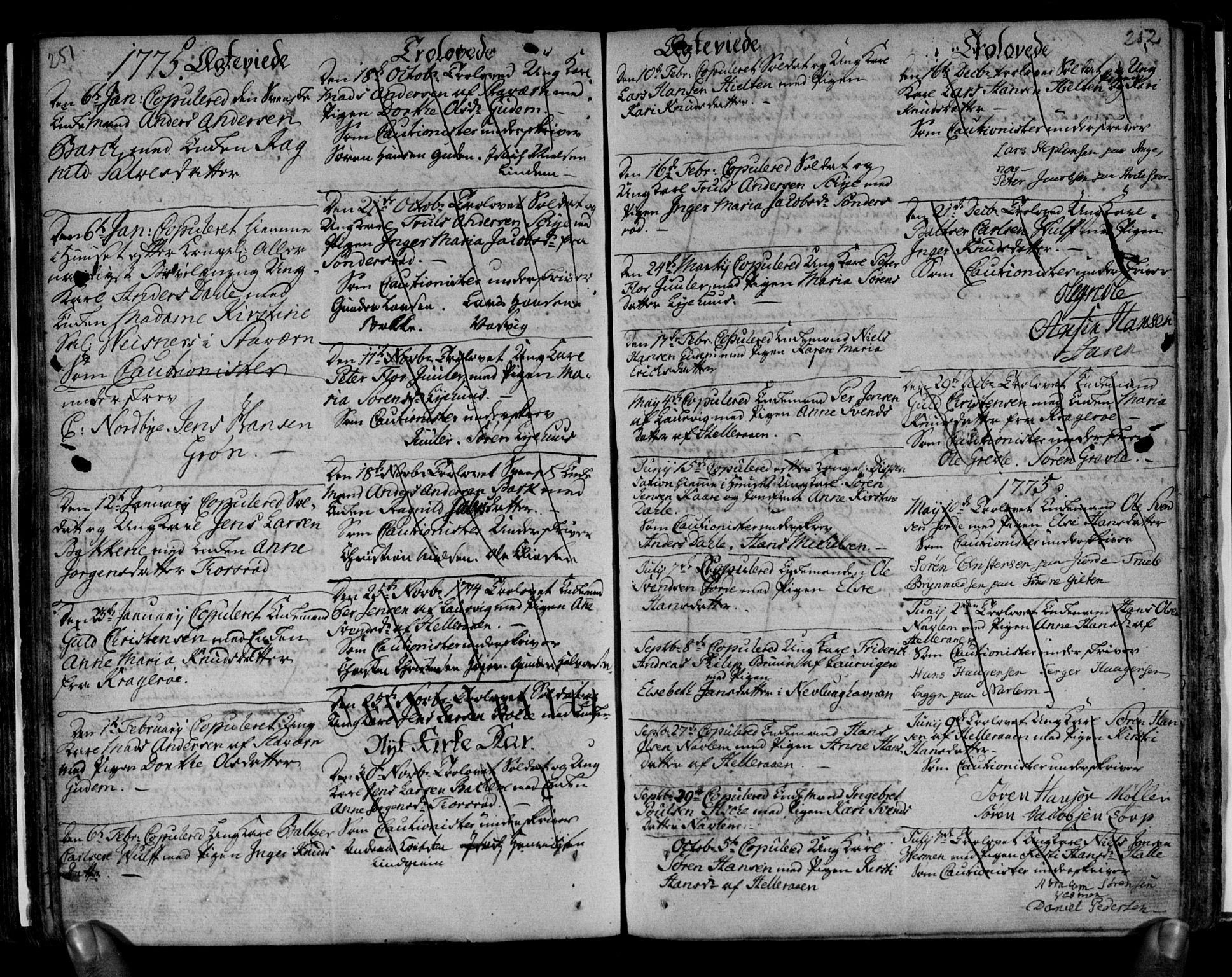 Brunlanes kirkebøker, AV/SAKO-A-342/F/Fa/L0001: Parish register (official) no. I 1, 1766-1801, p. 251-252