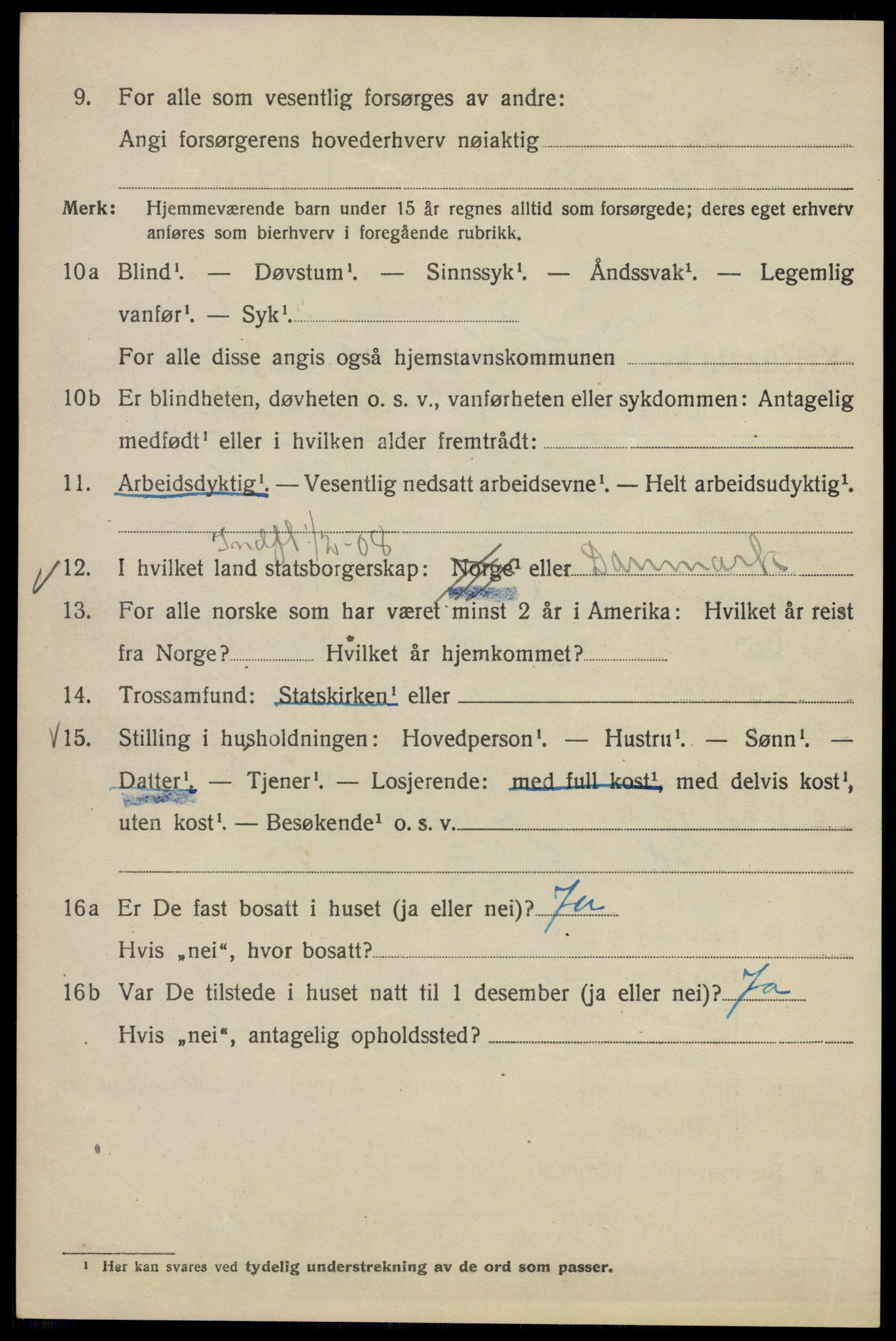 SAO, 1920 census for Kristiania, 1920, p. 285292