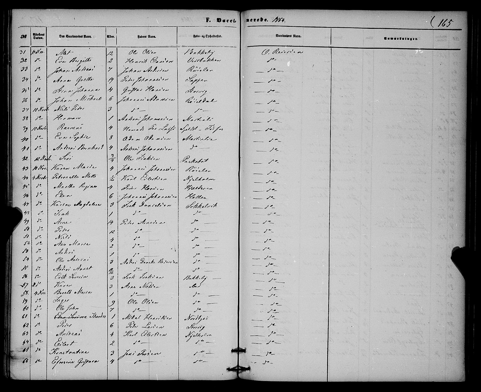 Skjervøy sokneprestkontor, SATØ/S-1300/H/Ha/Haa/L0013kirke: Parish register (official) no. 13, 1863-1877, p. 165