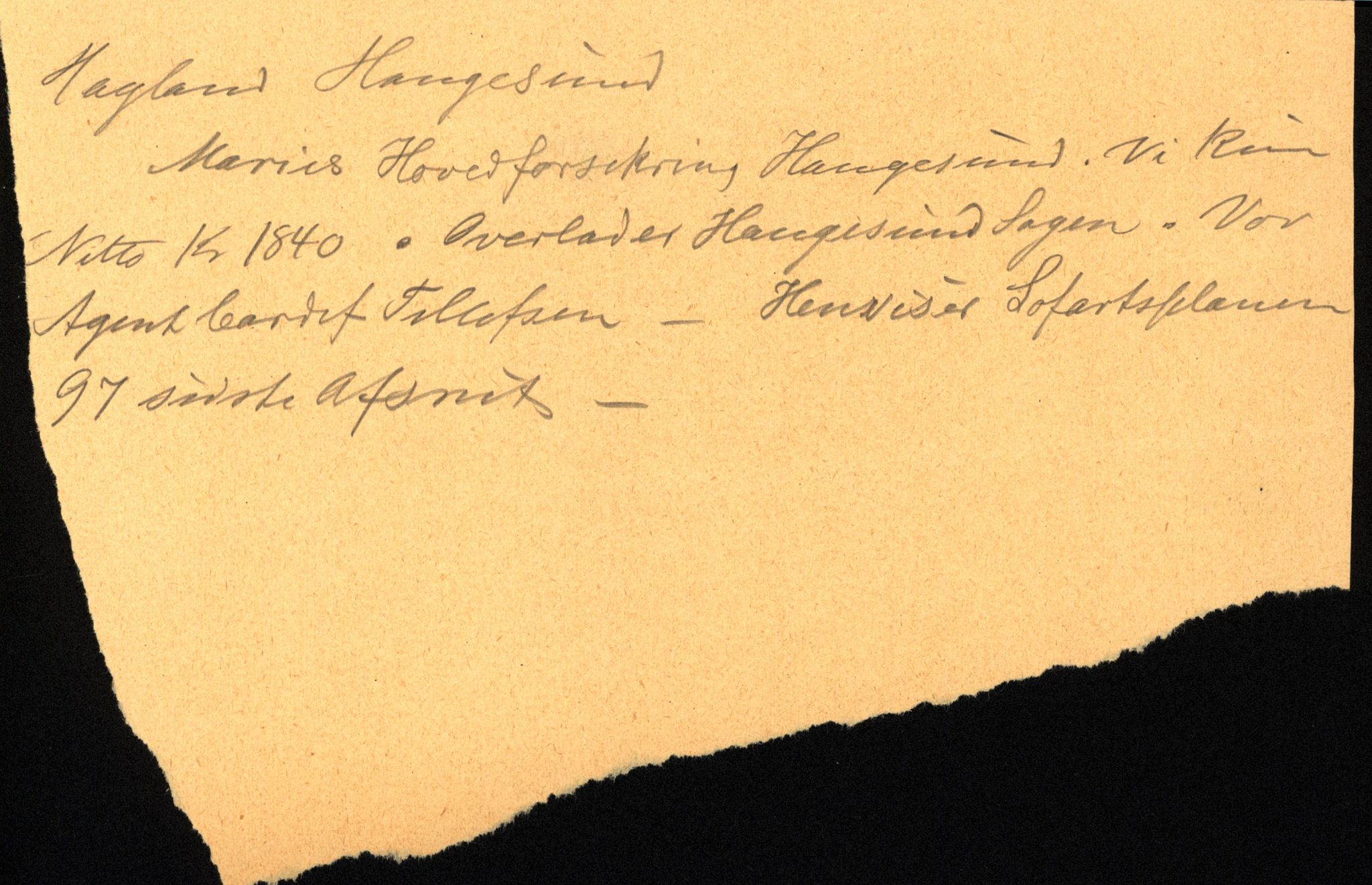 Pa 63 - Østlandske skibsassuranceforening, VEMU/A-1079/G/Ga/L0022/0008: Havaridokumenter / Magna av Haugesund, Marie, Mars, Mary, Mizpa, 1888, p. 20