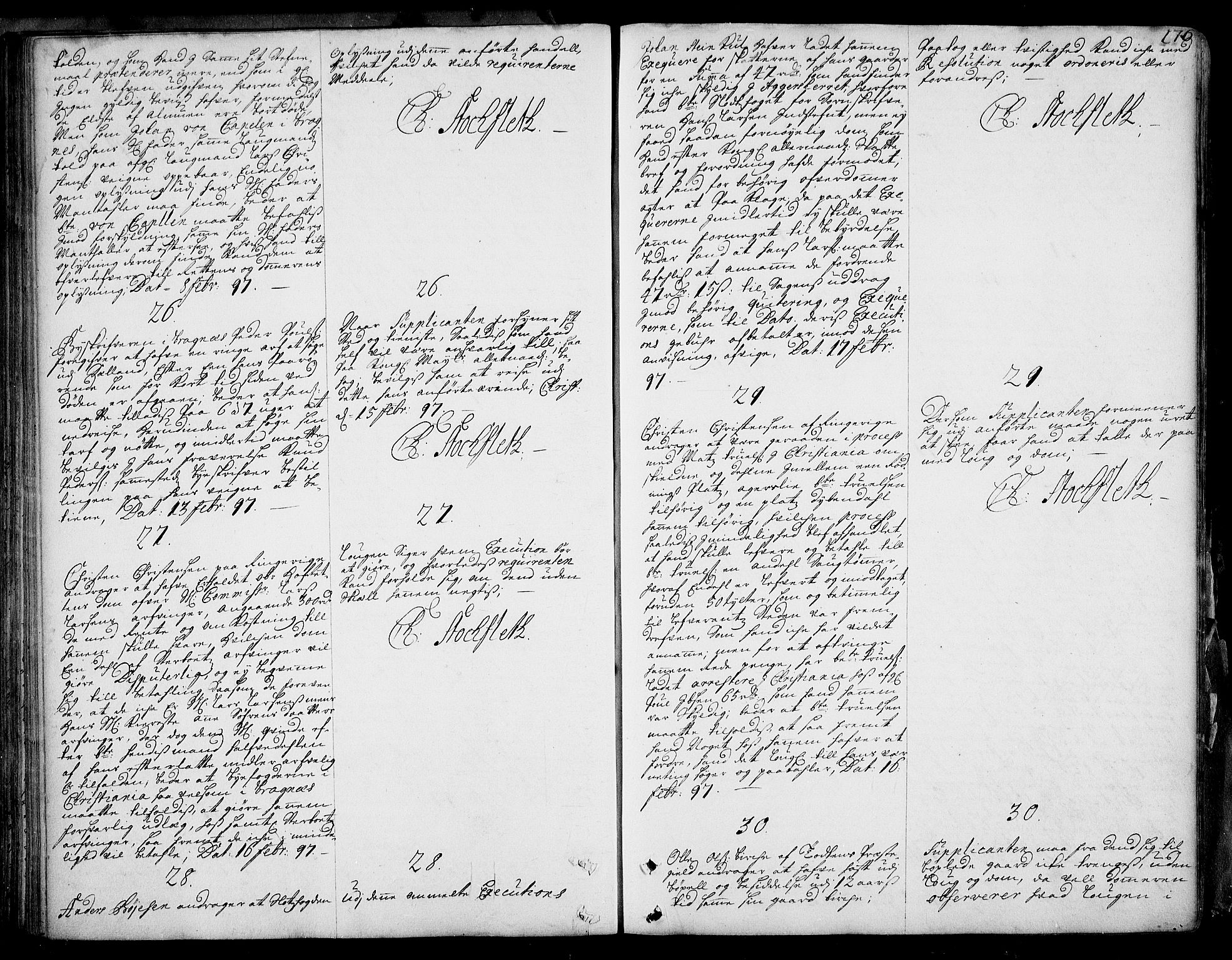 Stattholderembetet 1572-1771, AV/RA-EA-2870/Ad/L0005: Supplikasjons- og resolusjonsprotokoll, 1692-1699, p. 175b-176a