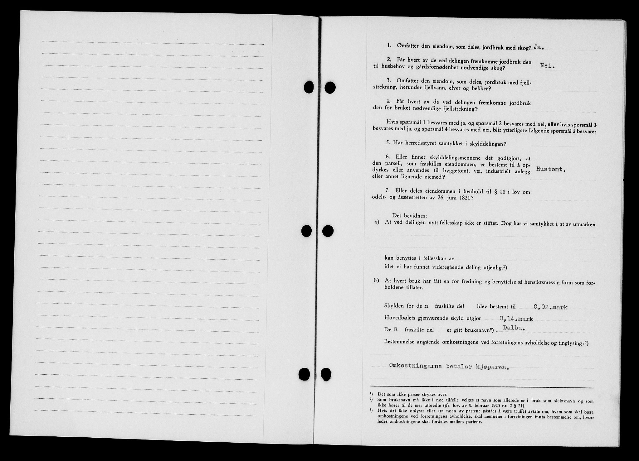 Flekkefjord sorenskriveri, SAK/1221-0001/G/Gb/Gba/L0058: Mortgage book no. A-6, 1942-1944, Diary no: : 781/1942