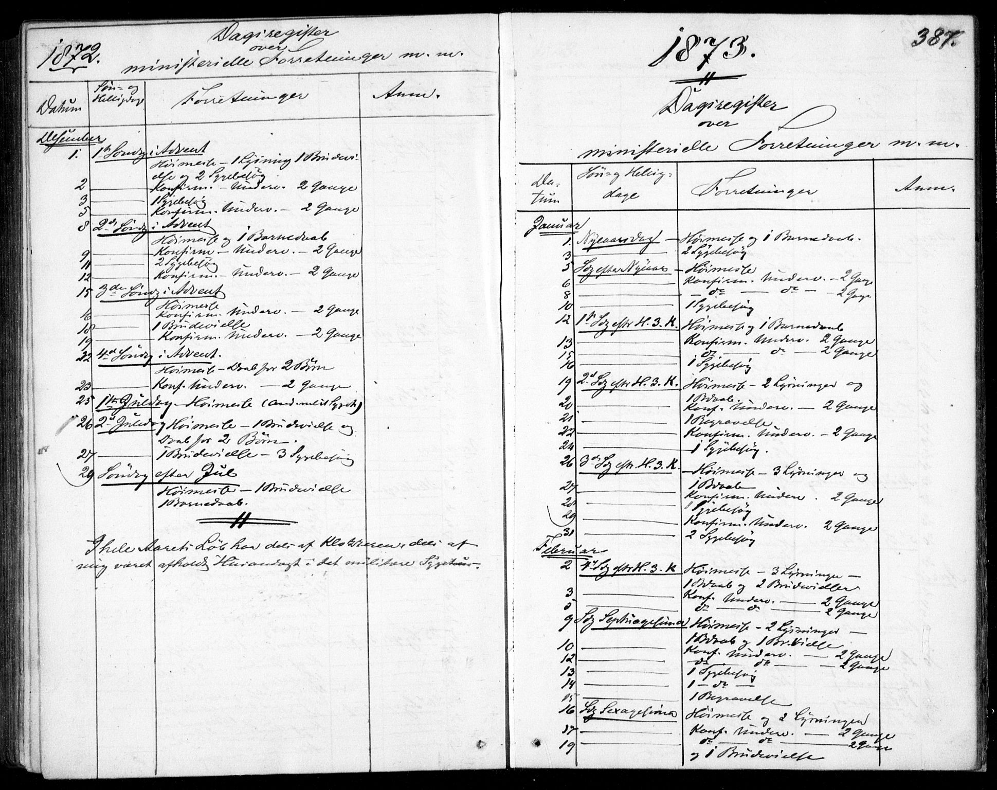 Garnisonsmenigheten Kirkebøker, SAO/A-10846/F/Fa/L0011: Parish register (official) no. 11, 1870-1880, p. 387