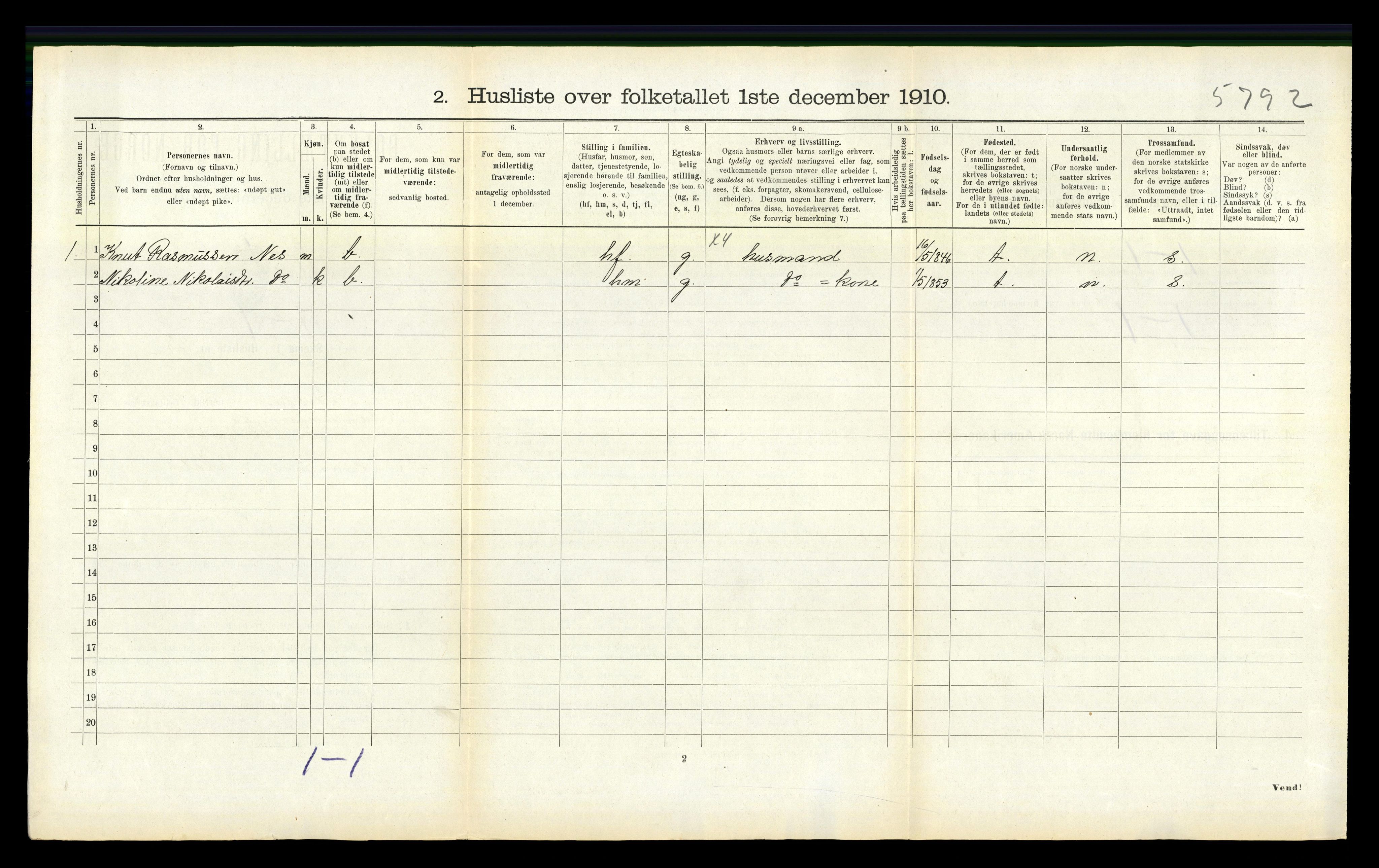 RA, 1910 census for Skodje, 1910, p. 320