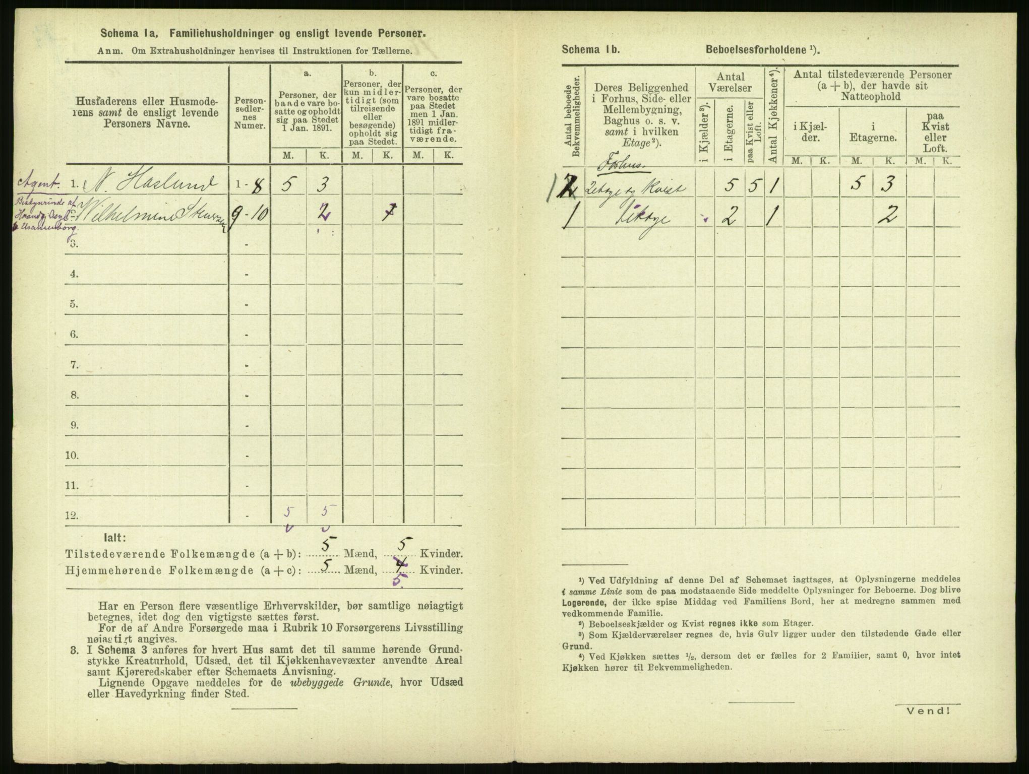 RA, 1891 census for 0301 Kristiania, 1891, p. 33059