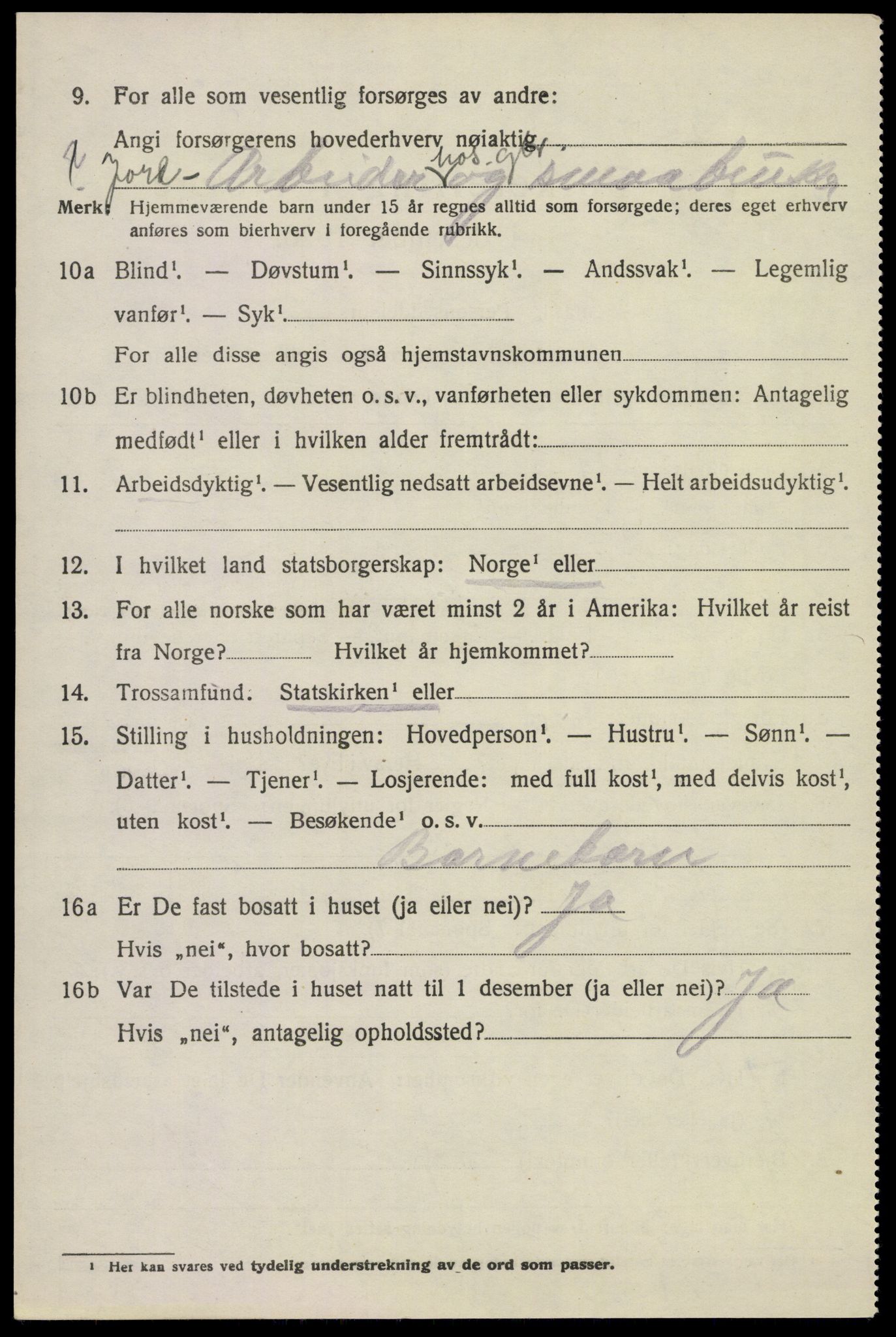 SAKO, 1920 census for Lardal, 1920, p. 5184