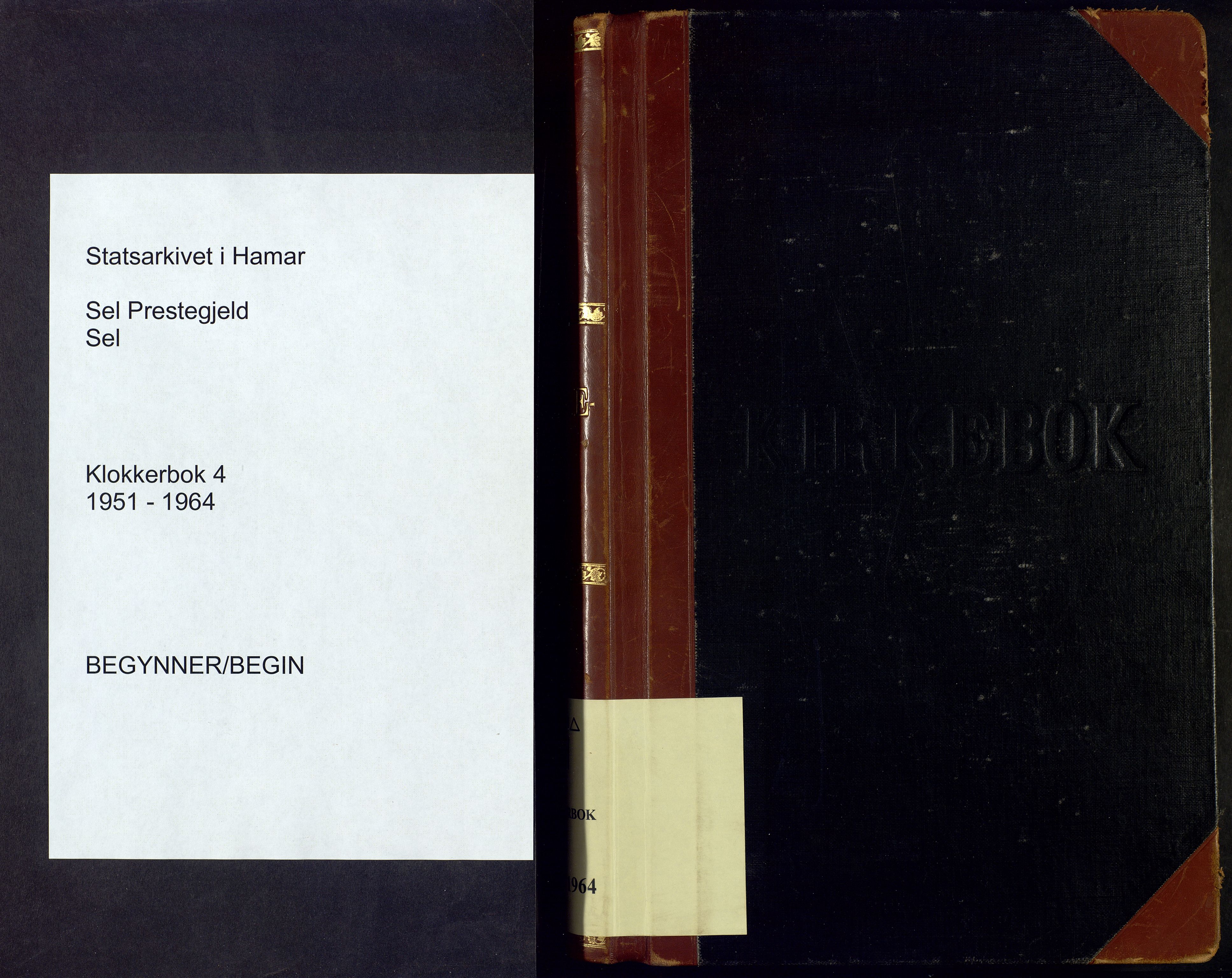 Sel prestekontor, SAH/PREST-074/H/Ha/Hab/L0004: Parish register (copy) no. 4, 1951-1964