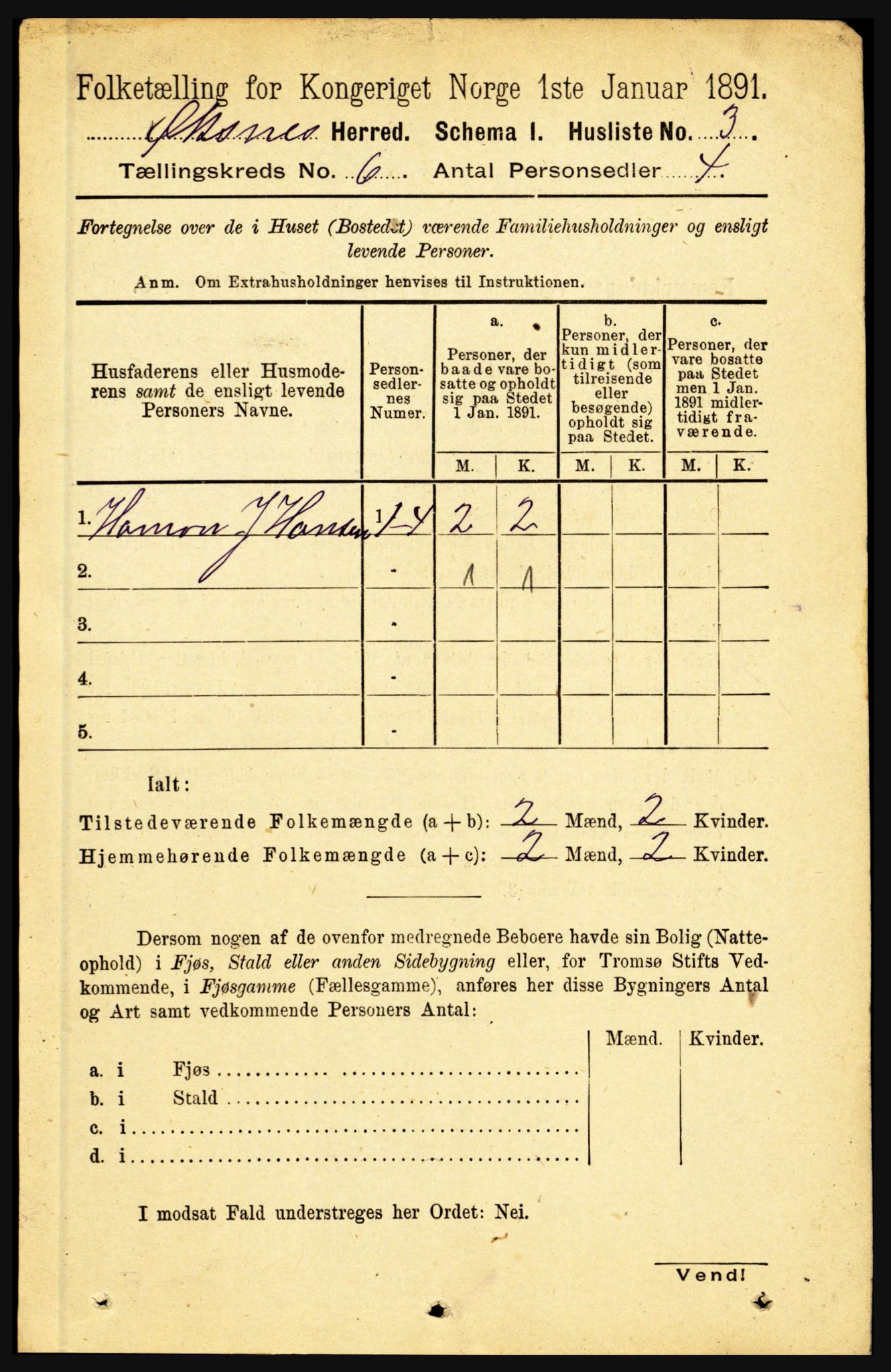 RA, 1891 census for 1868 Øksnes, 1891, p. 2508